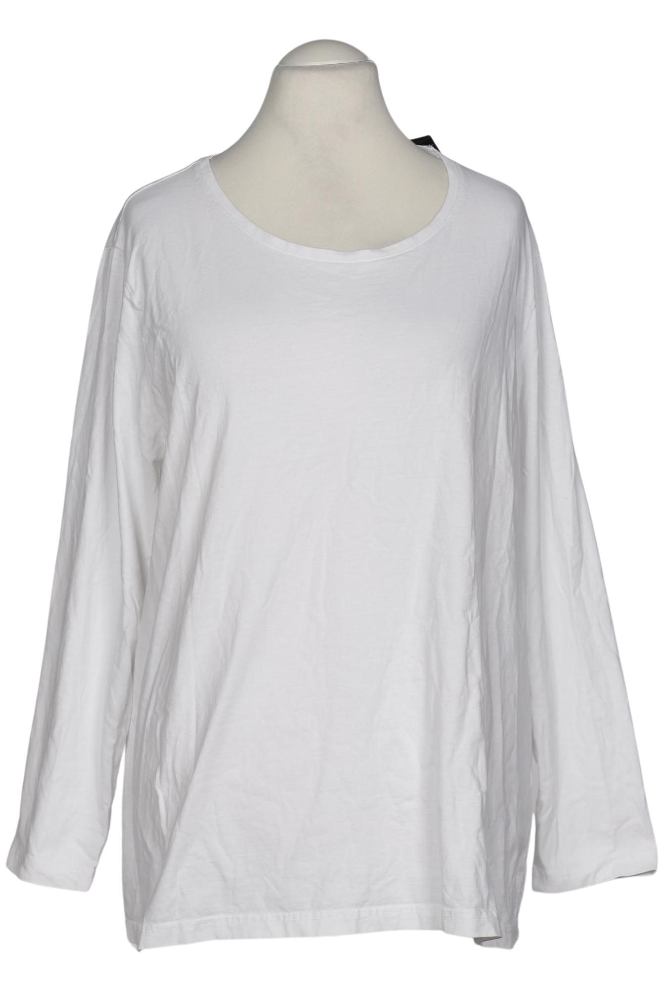 

Ulla Popken Damen Langarmshirt, weiß, Gr. 54