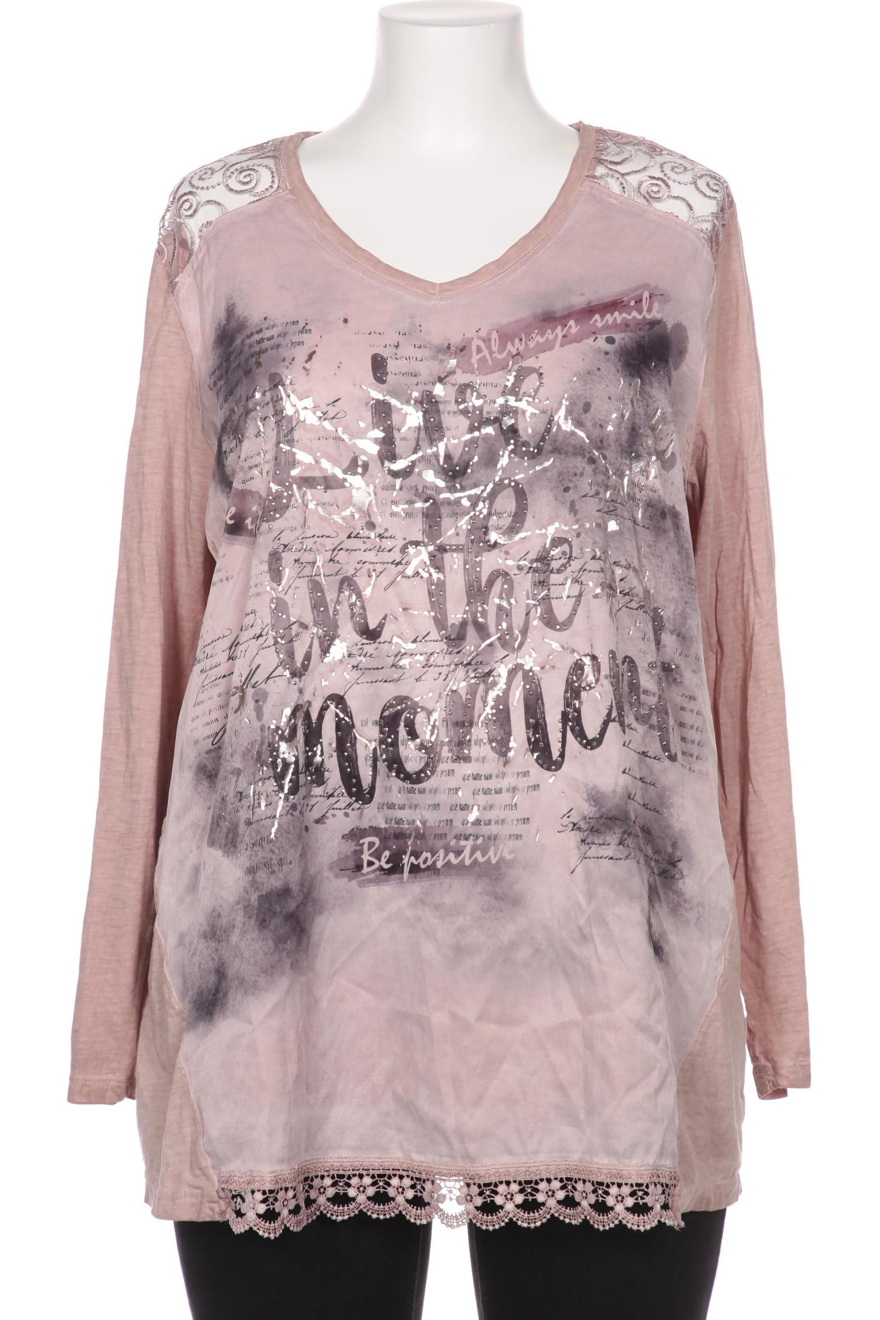 

Ulla Popken Damen Langarmshirt, pink, Gr. 46
