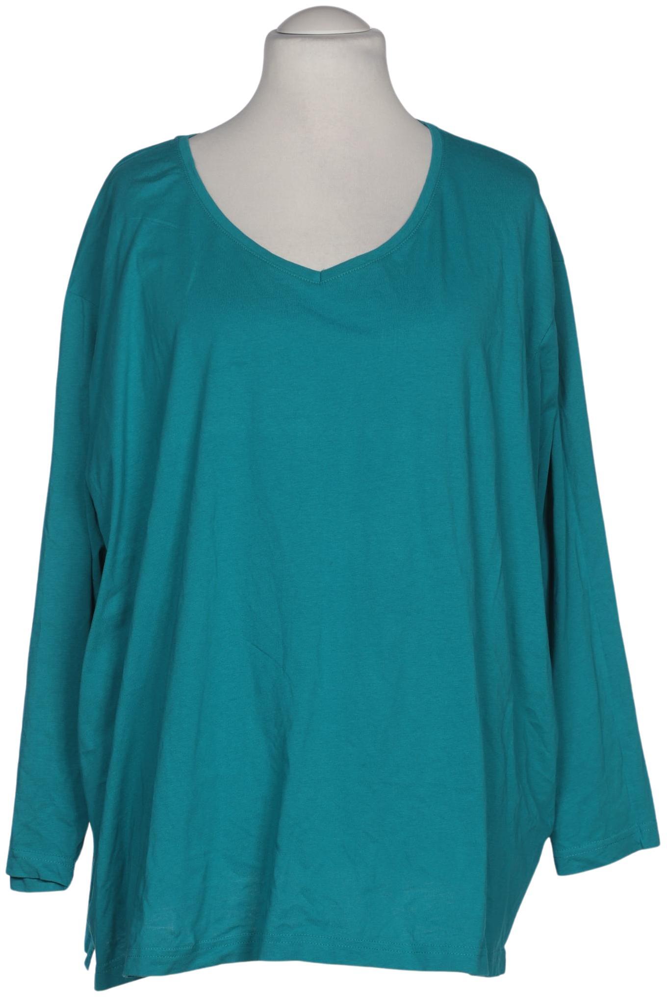 

Ulla Popken Damen Langarmshirt, türkis, Gr. 58
