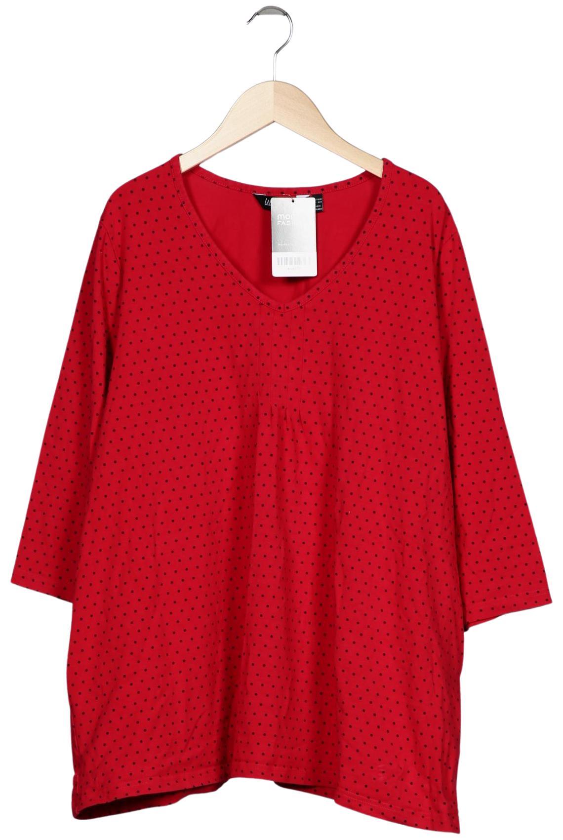 

Ulla Popken Damen Langarmshirt, rot, Gr. 46