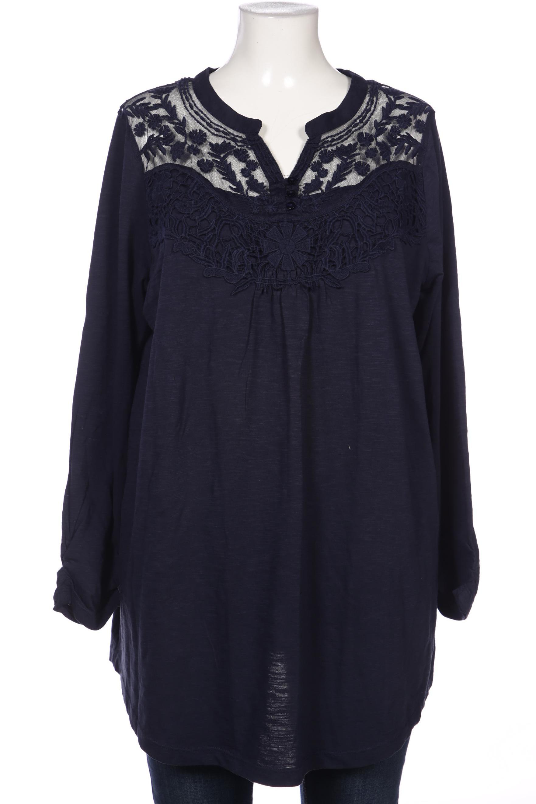 

Ulla Popken Damen Langarmshirt, marineblau, Gr. 46