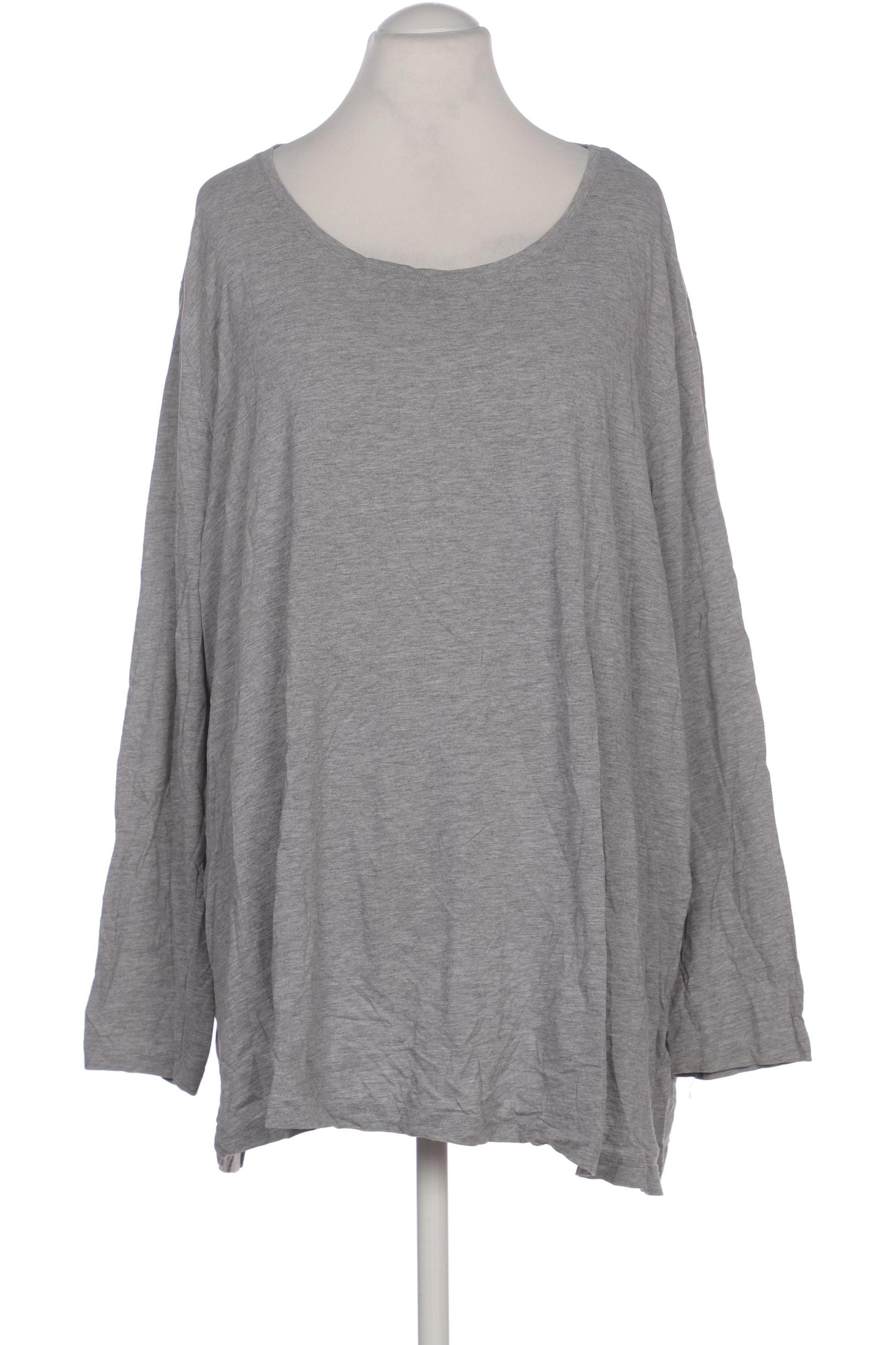 

Ulla Popken Damen Langarmshirt, grau, Gr. 62