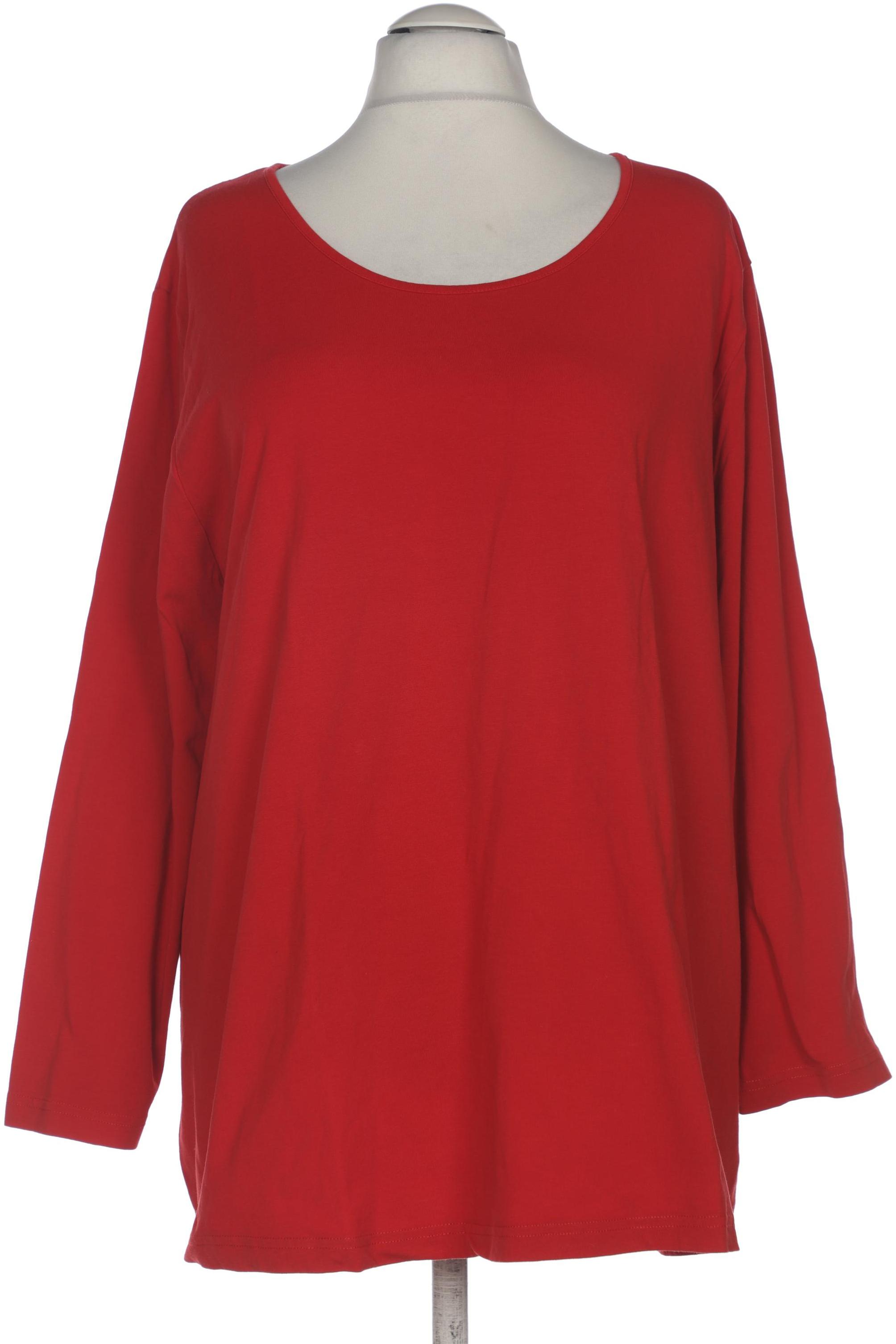 

Ulla Popken Damen Langarmshirt, rot, Gr. 56