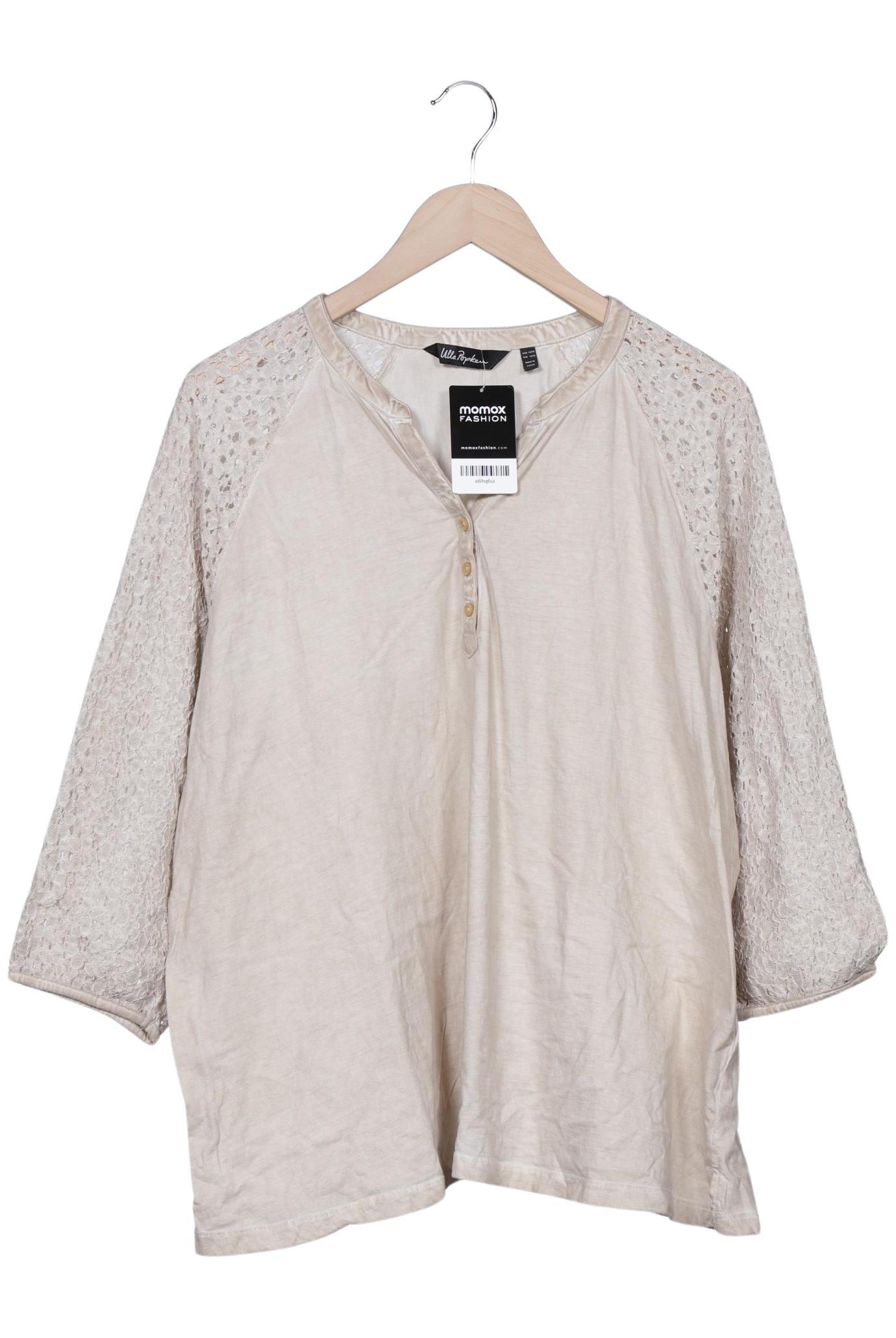 

Ulla Popken Damen Langarmshirt, beige, Gr. 46