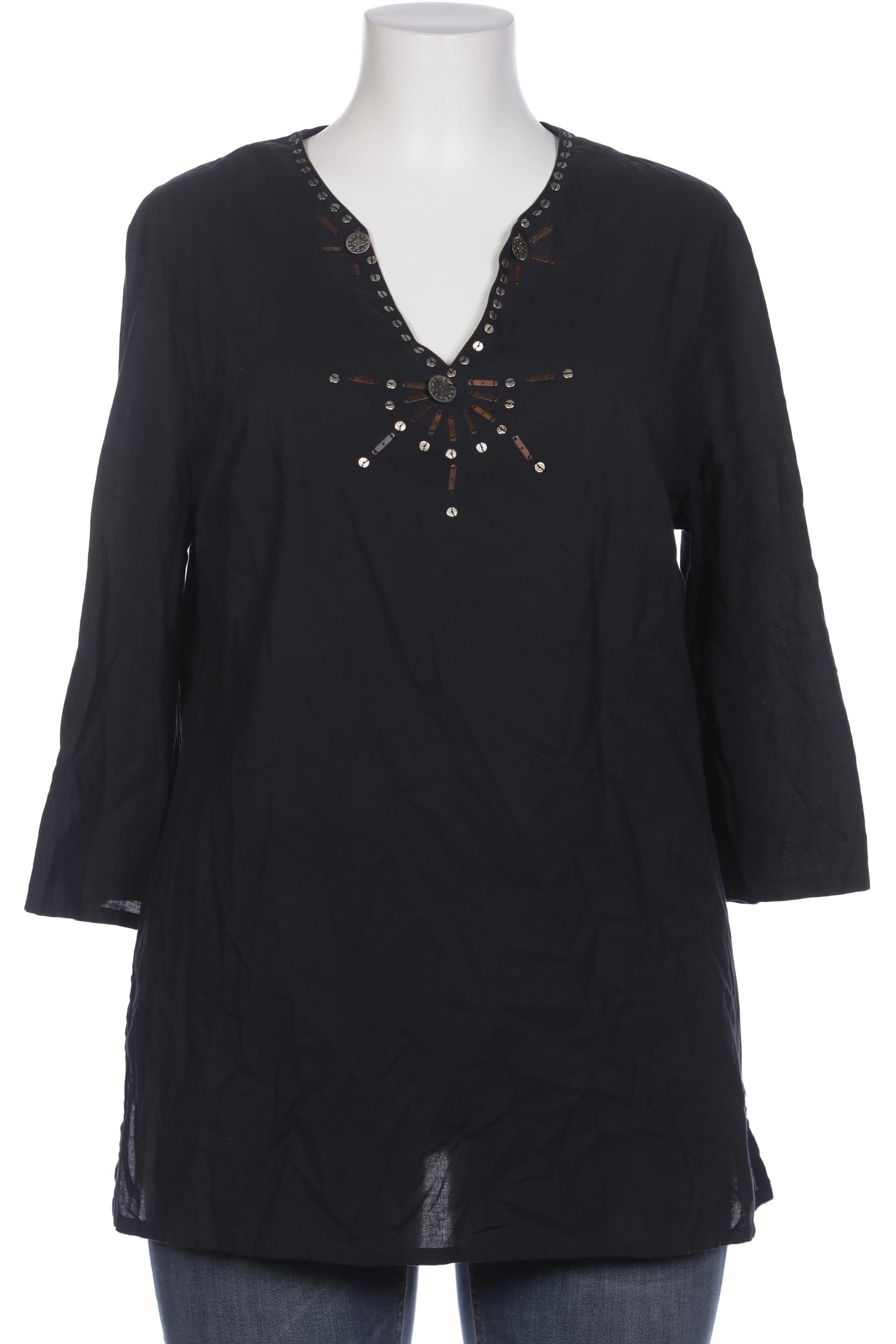 

Ulla Popken Damen Bluse, schwarz, Gr. 42