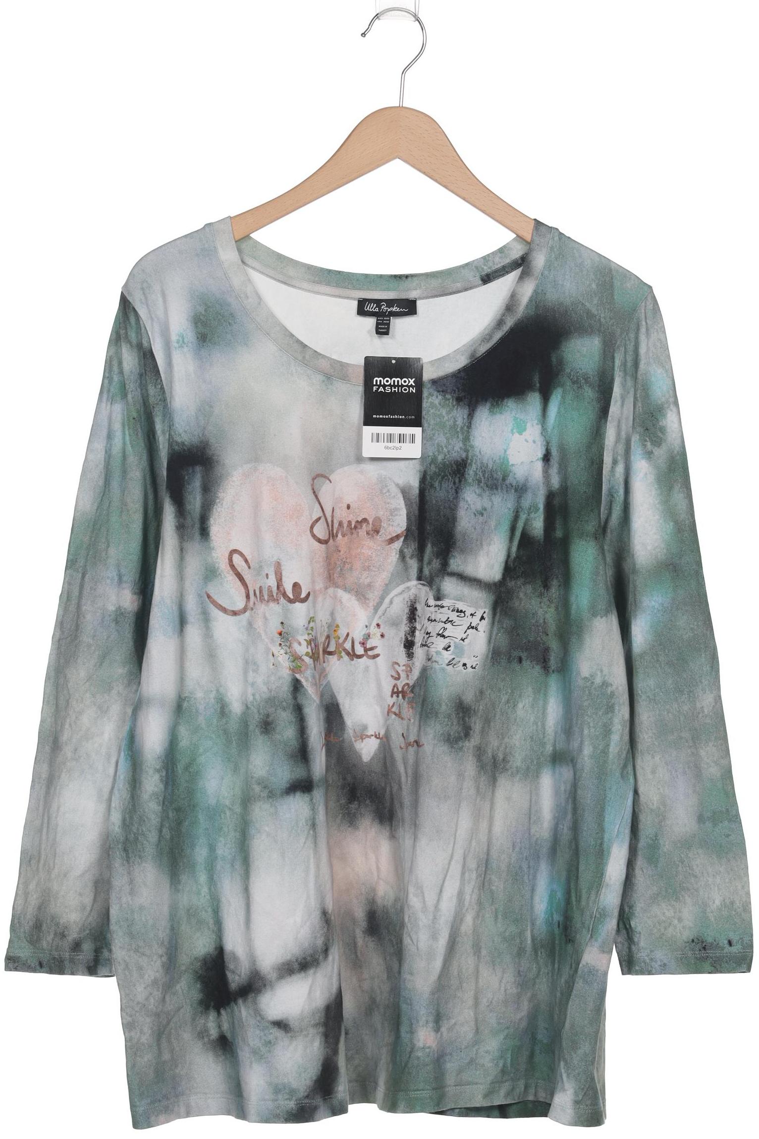 

Ulla Popken Damen Langarmshirt, grün, Gr. 50