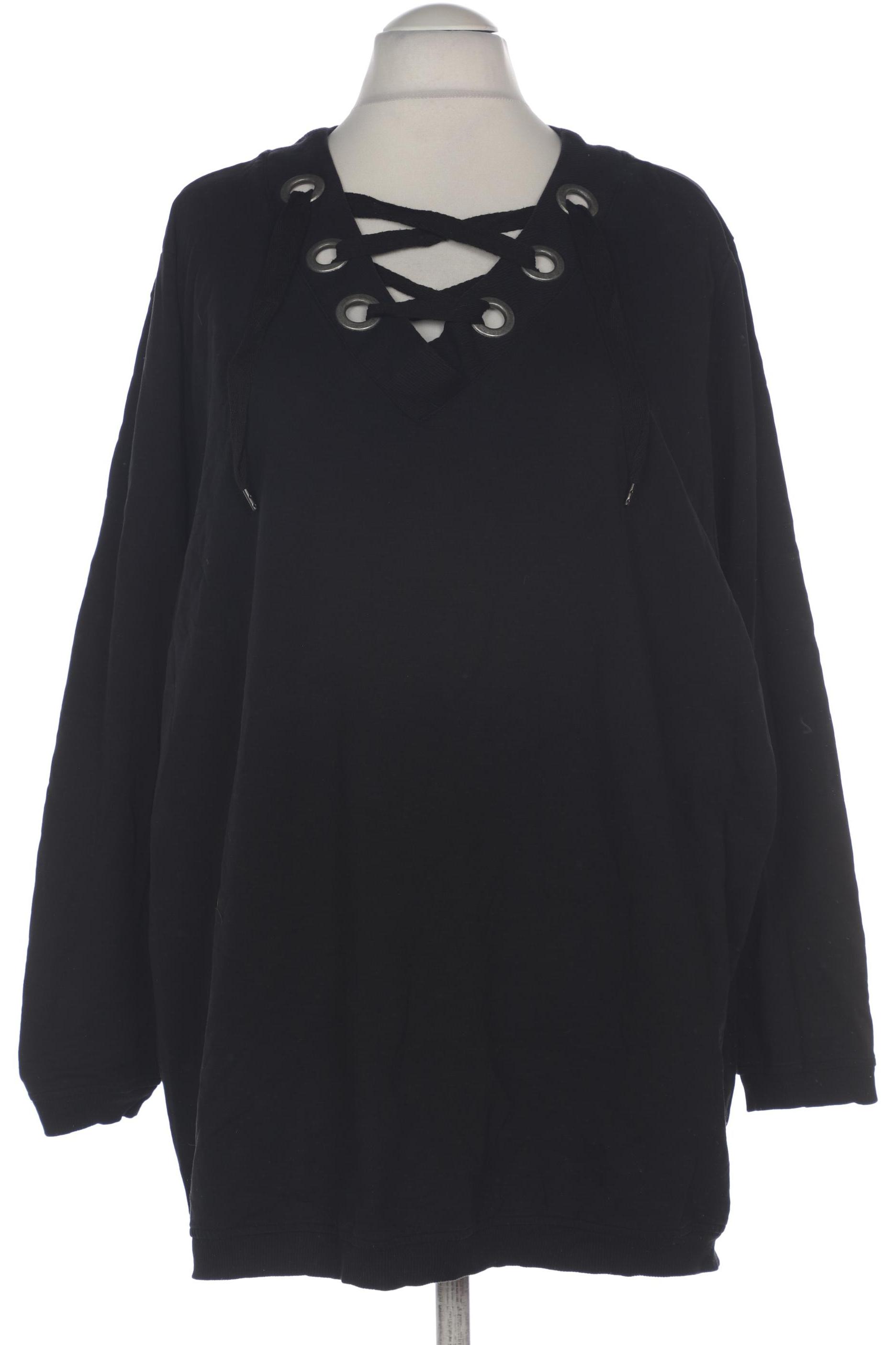 

Ulla Popken Damen Sweatshirt, schwarz, Gr. 58