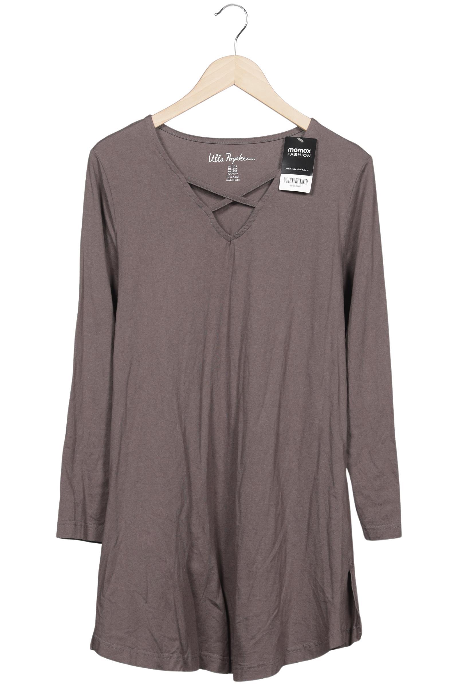 

Ulla Popken Damen Langarmshirt, grau, Gr. 42