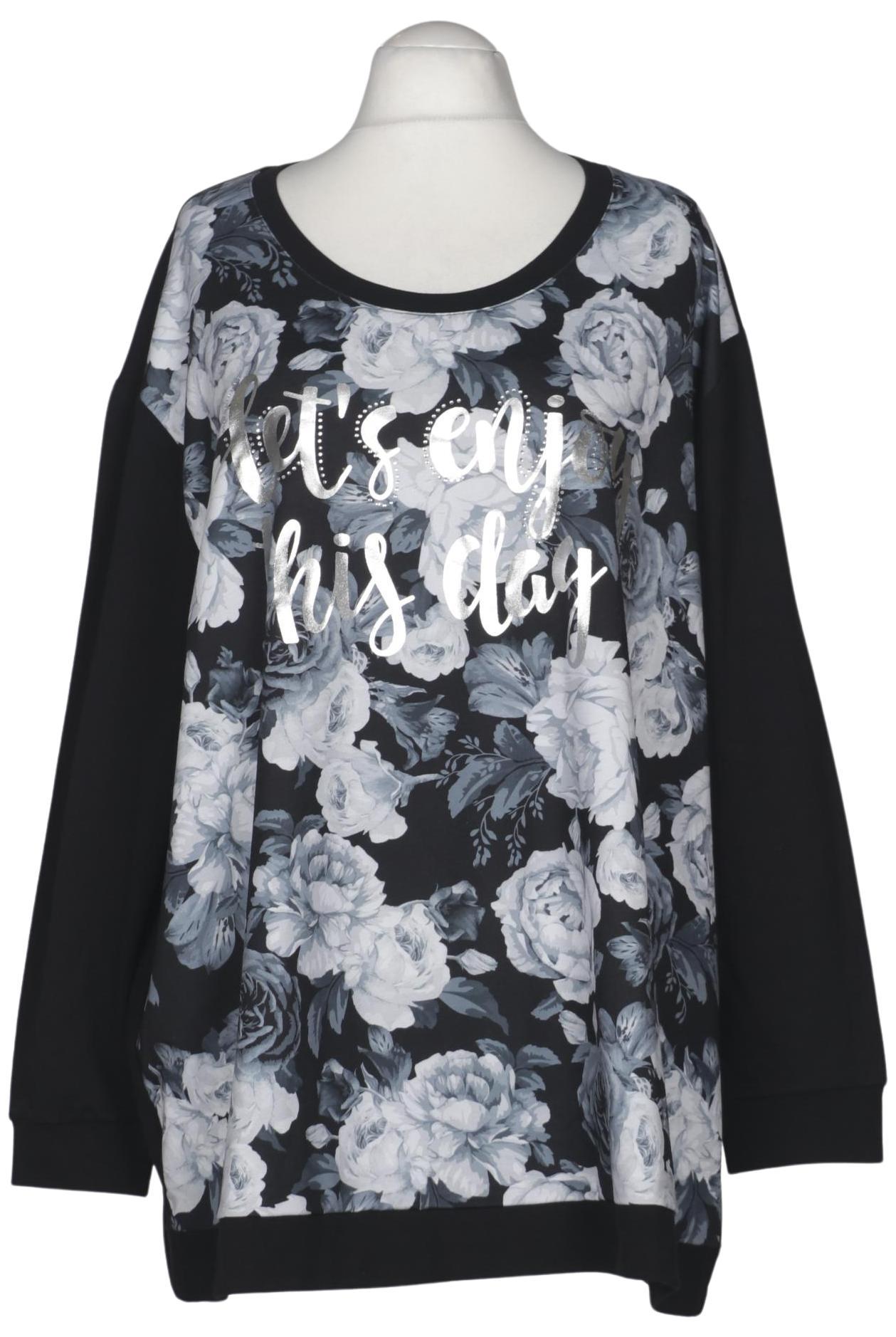 

Ulla Popken Damen Sweatshirt, schwarz, Gr. 54