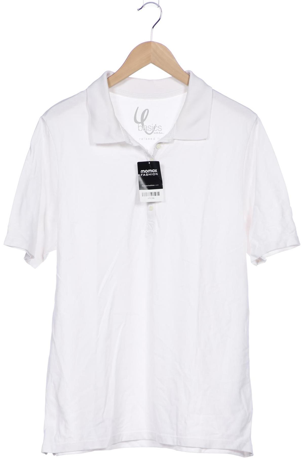 

Ulla Popken Damen Poloshirt, weiß, Gr. 42