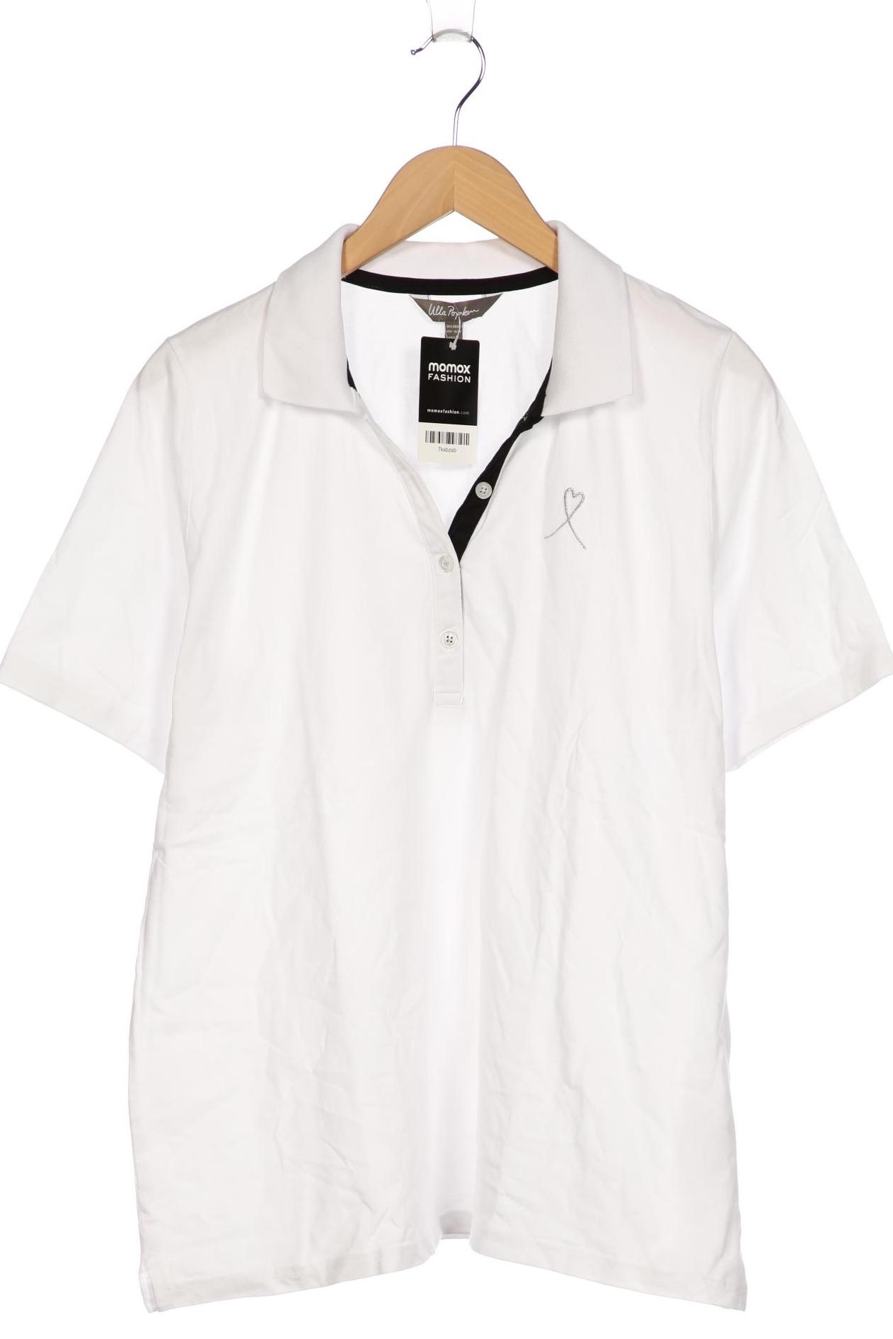 

Ulla Popken Damen Poloshirt, weiß, Gr. 46