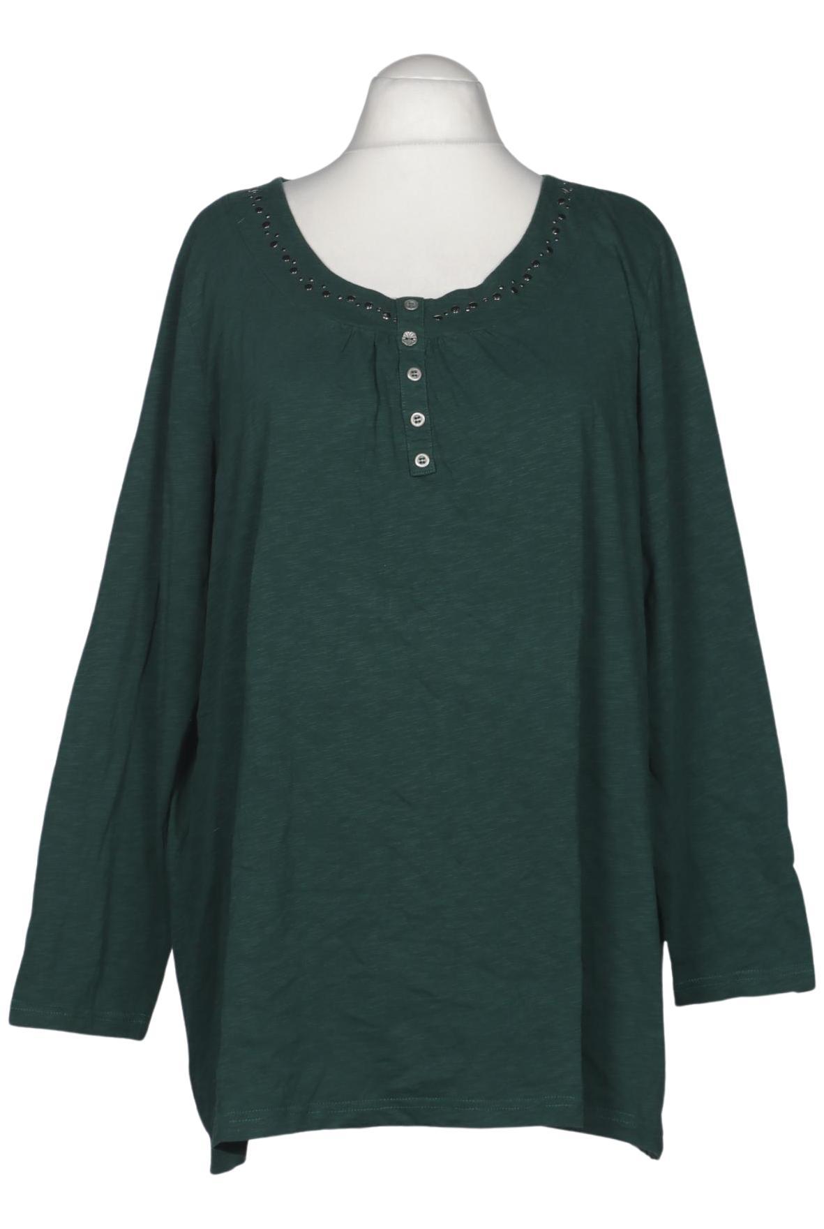 

Ulla Popken Damen Langarmshirt, grün, Gr. 54
