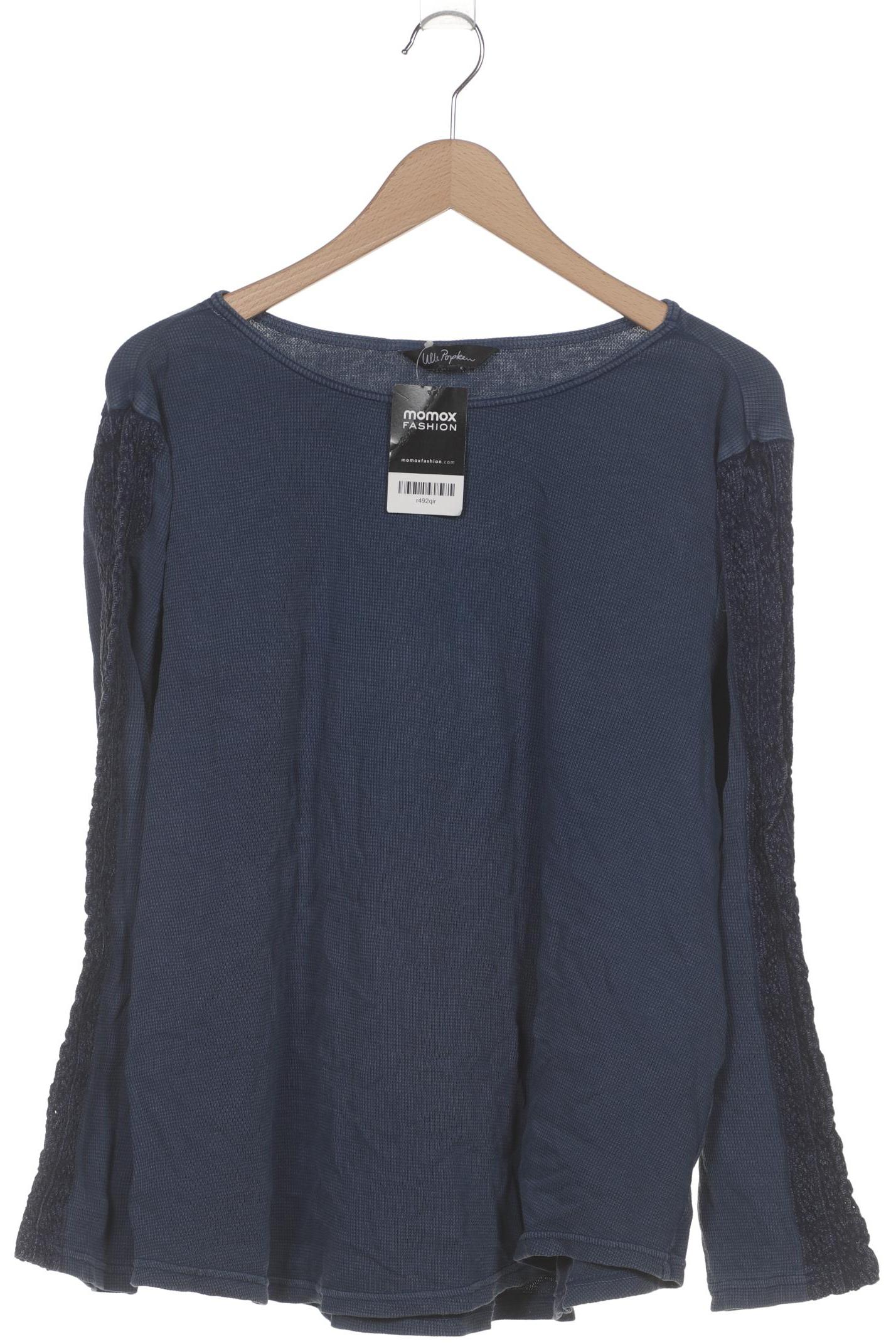 

Ulla Popken Damen Langarmshirt, blau, Gr. 46