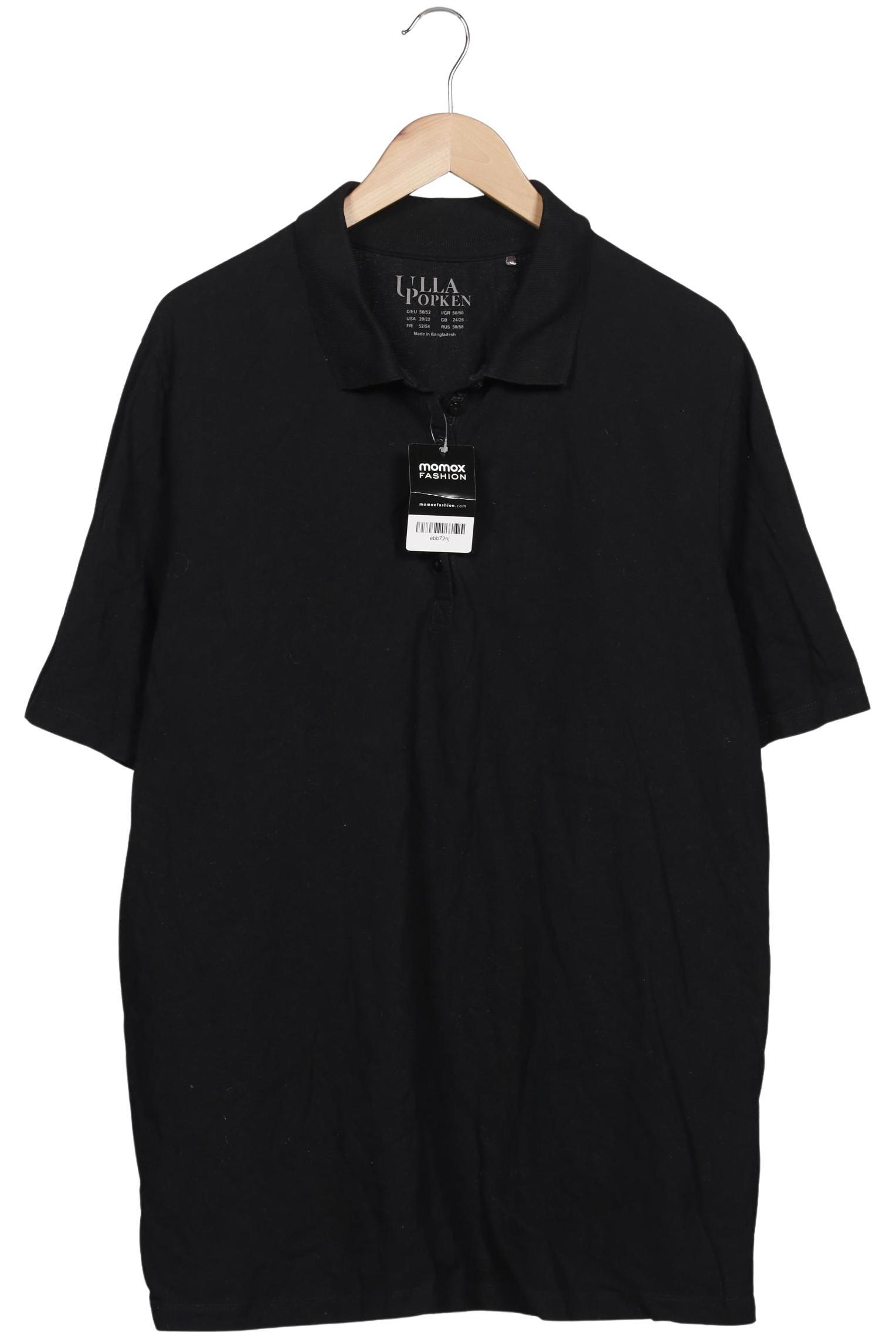 

Ulla Popken Damen Poloshirt, schwarz, Gr. 50