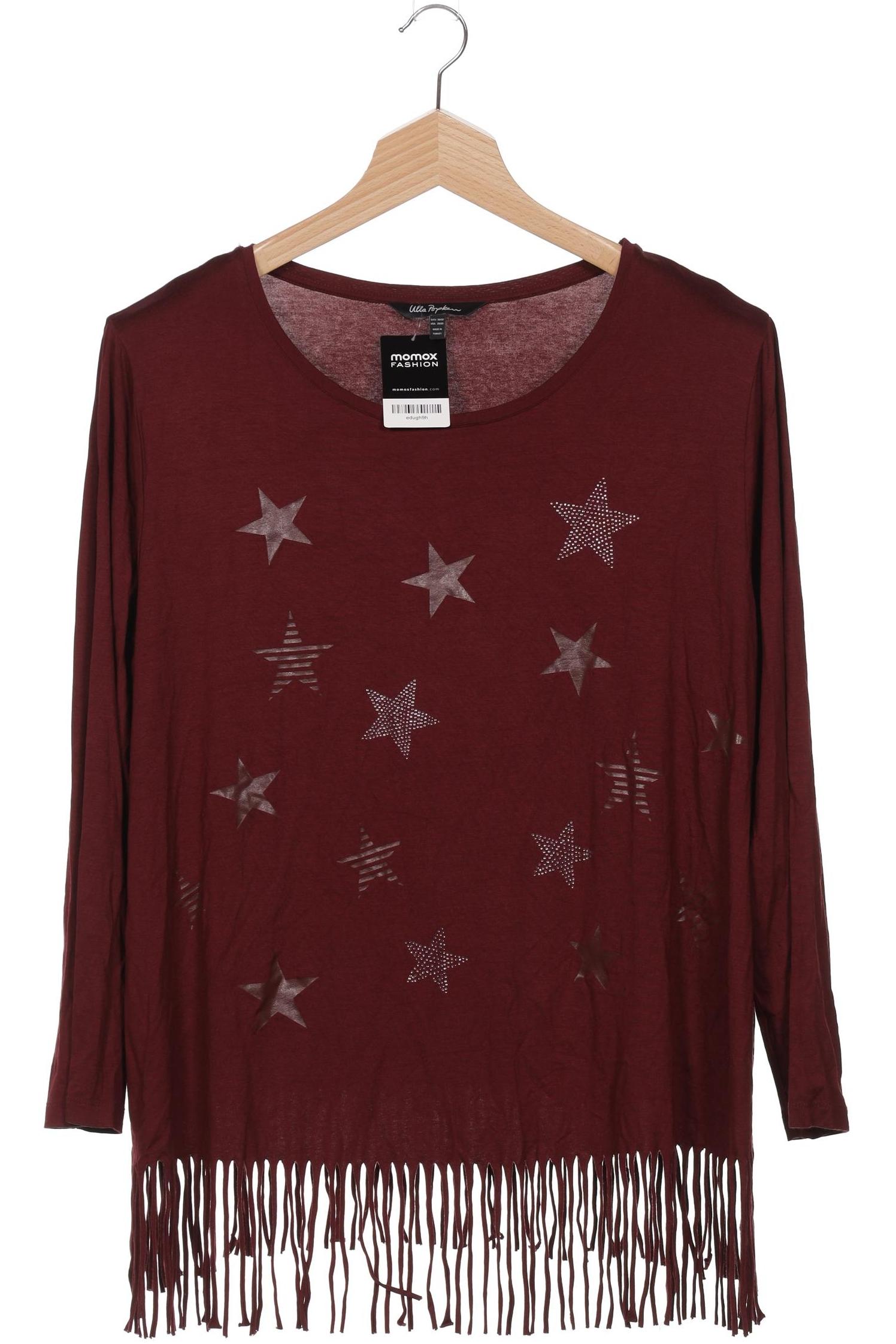

Ulla Popken Damen Langarmshirt, bordeaux, Gr. 50
