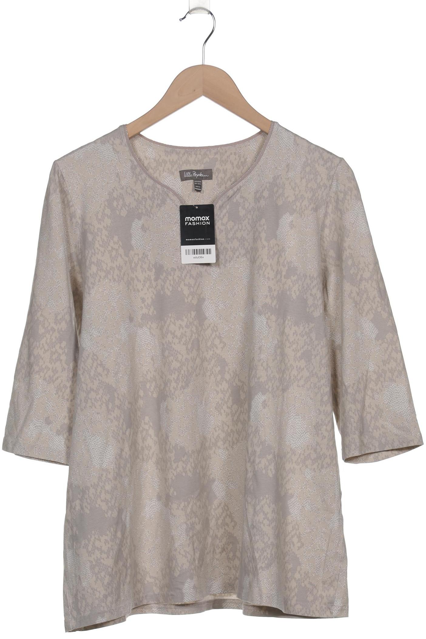 

Ulla Popken Damen Langarmshirt, beige, Gr. 42