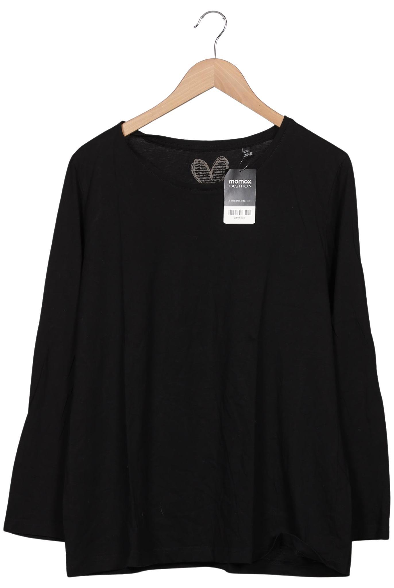 

Ulla Popken Damen Langarmshirt, schwarz, Gr. 46