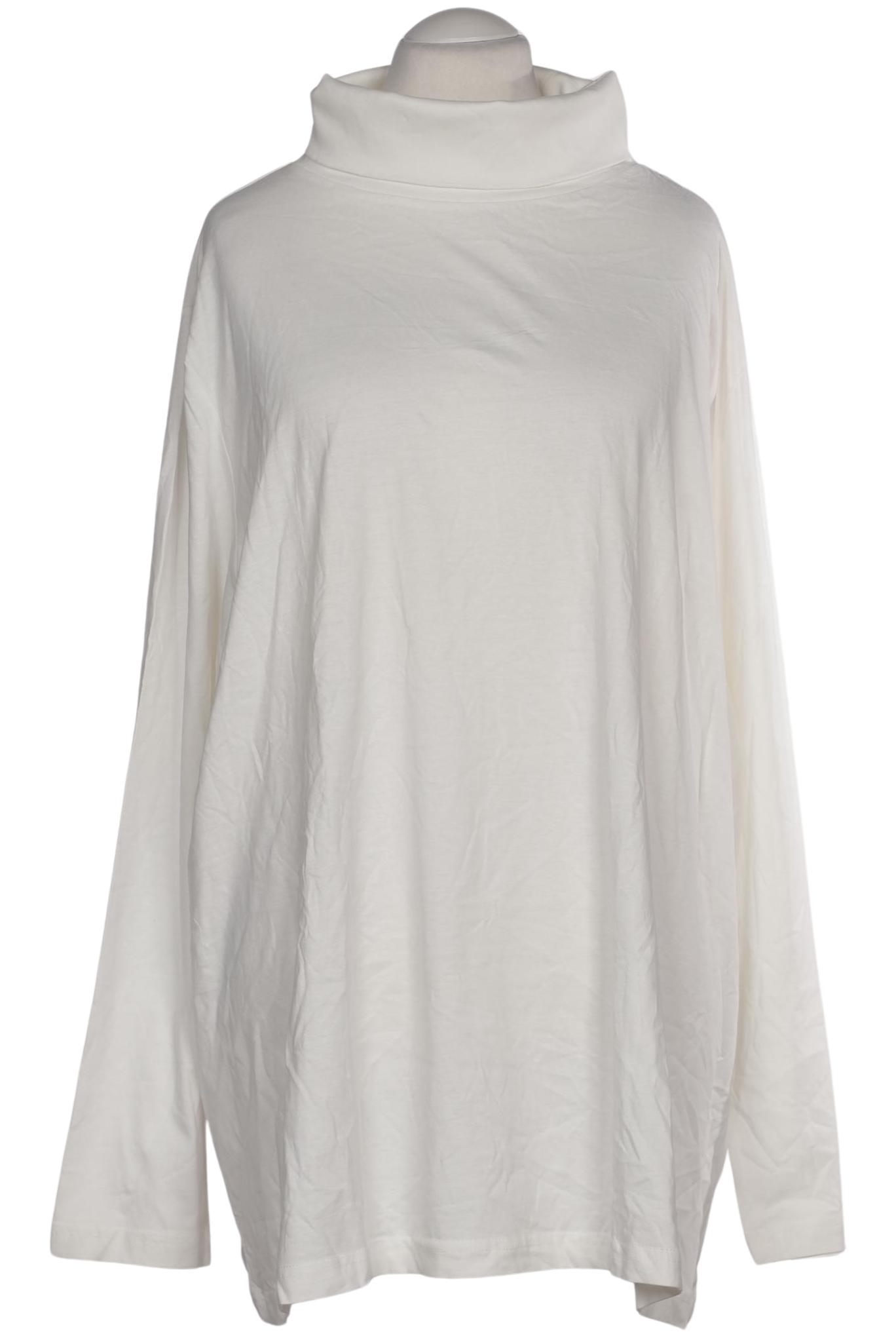 

Ulla Popken Damen Langarmshirt, weiß, Gr. 58