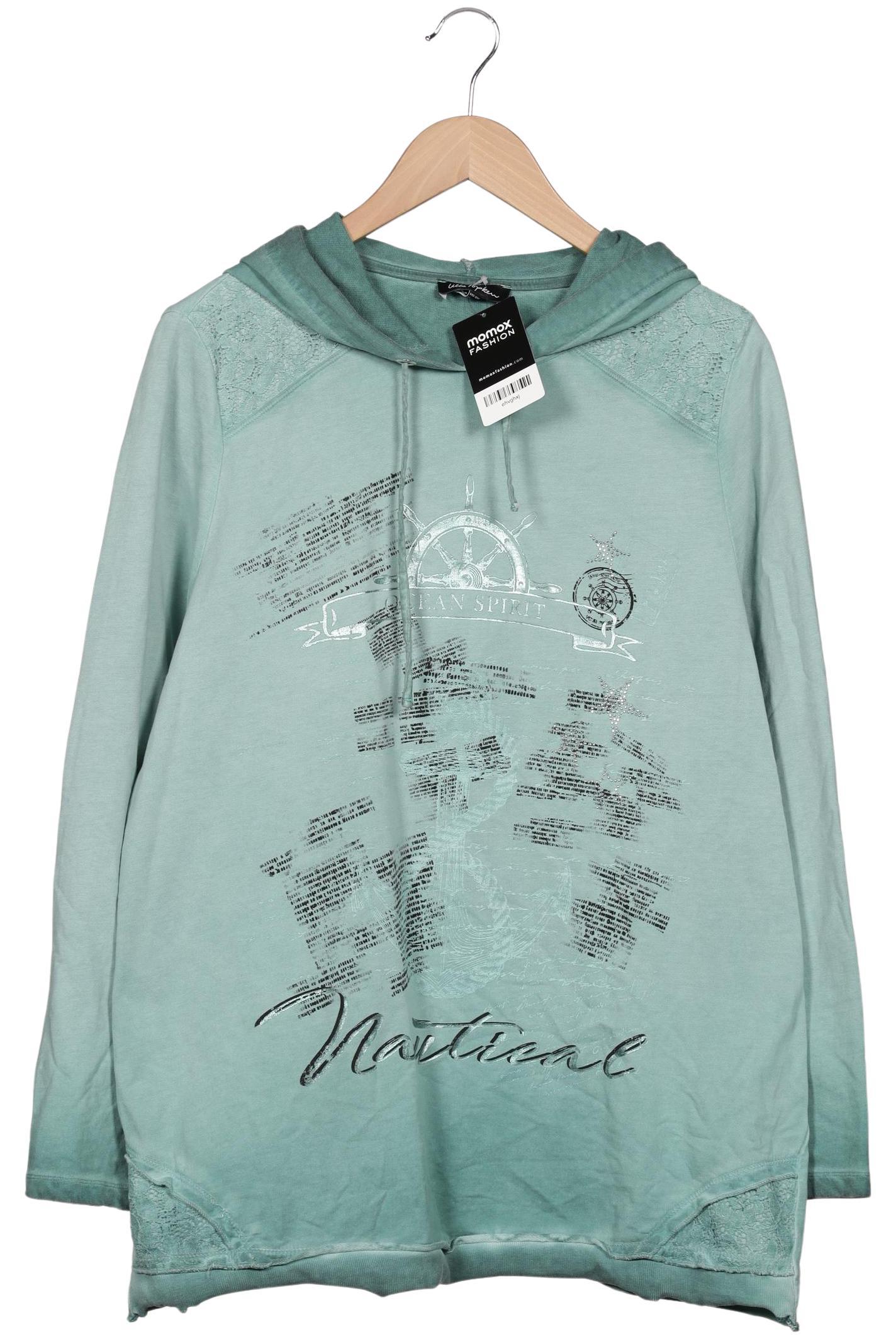 

Ulla Popken Damen Kapuzenpullover, türkis, Gr. 42