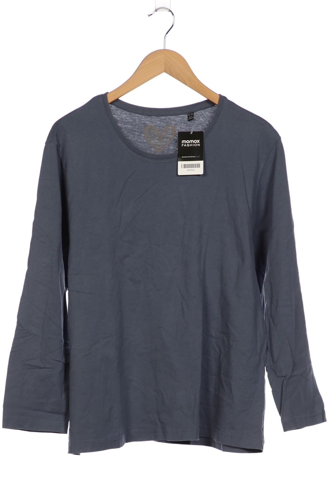 

Ulla Popken Damen Langarmshirt, blau, Gr. 46