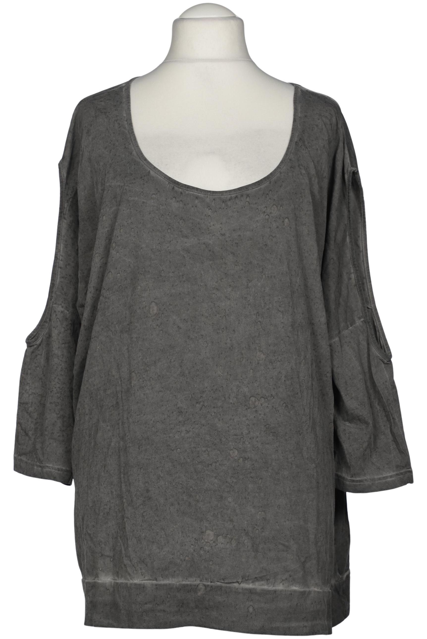 

Ulla Popken Damen Langarmshirt, grau, Gr. 58