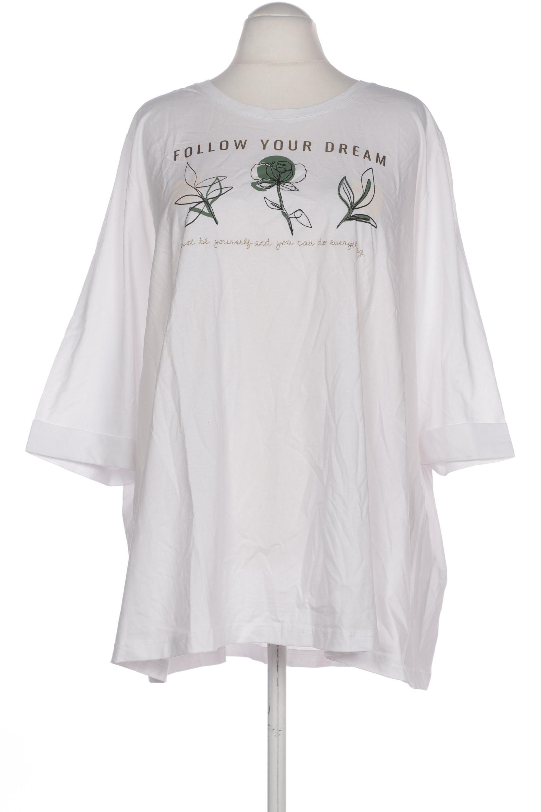 

Ulla Popken Damen T-Shirt, weiß, Gr. 58