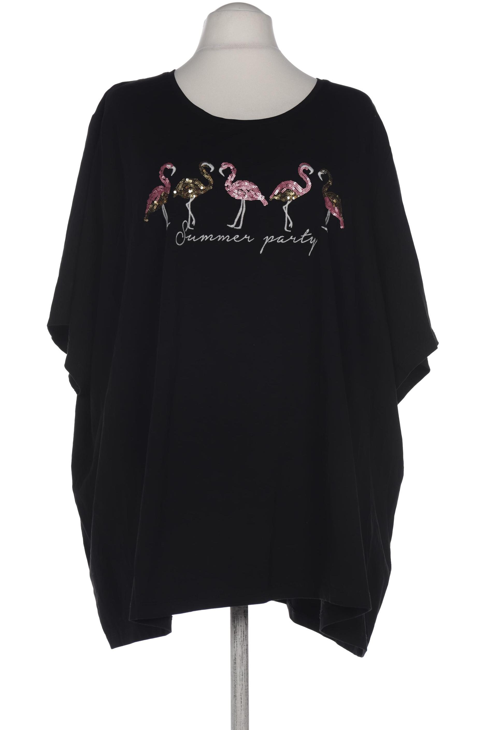 

Ulla Popken Damen T-Shirt, schwarz, Gr. 66