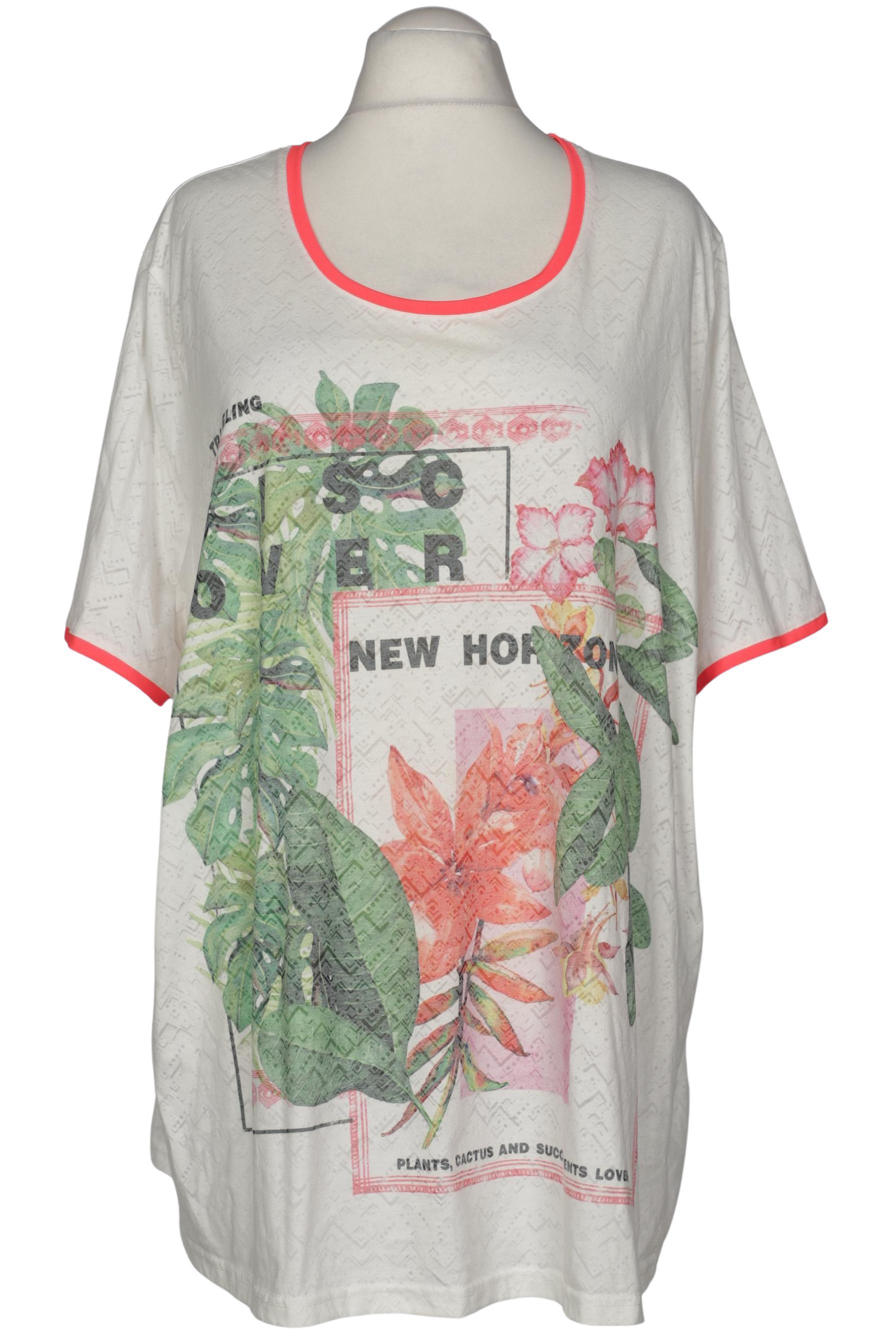 

Ulla Popken Damen T-Shirt, weiß, Gr. 54