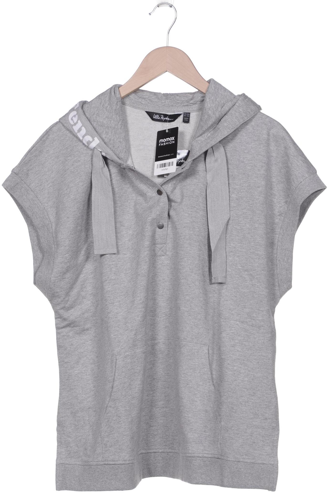 

Ulla Popken Damen Kapuzenpullover, grau, Gr. 46