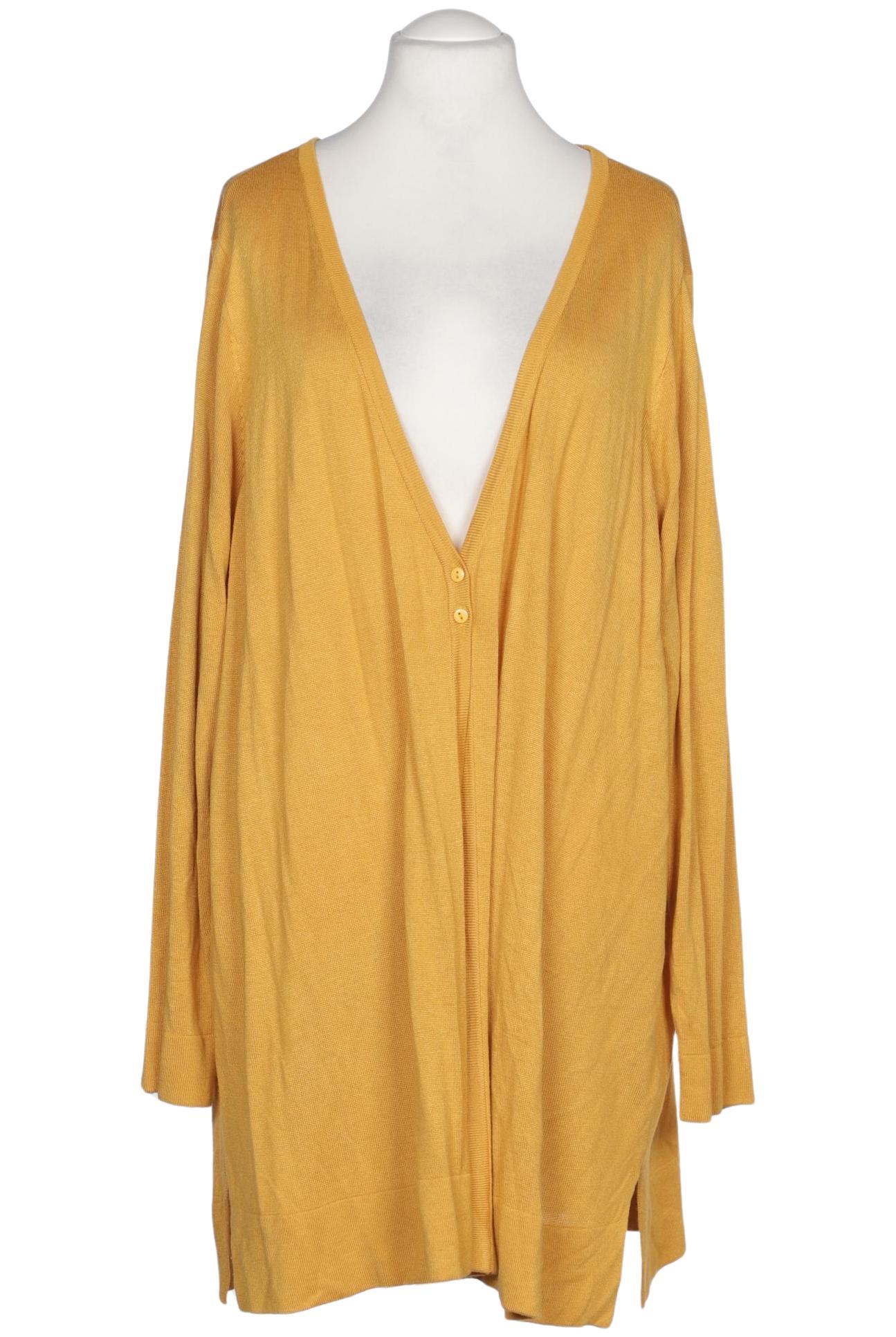 

Ulla Popken Damen Strickjacke, gelb, Gr. 54