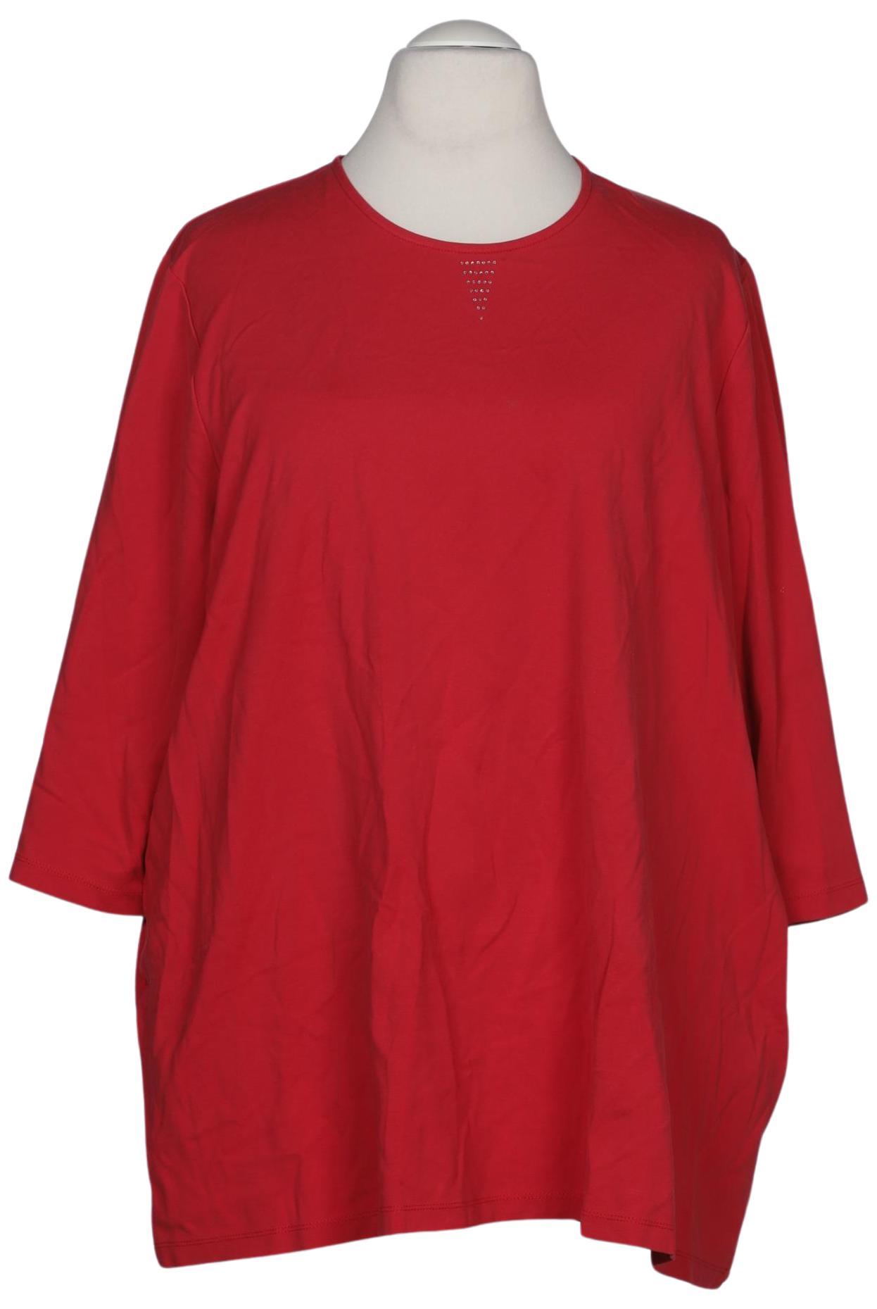 

Ulla Popken Damen Langarmshirt, rot, Gr. 54
