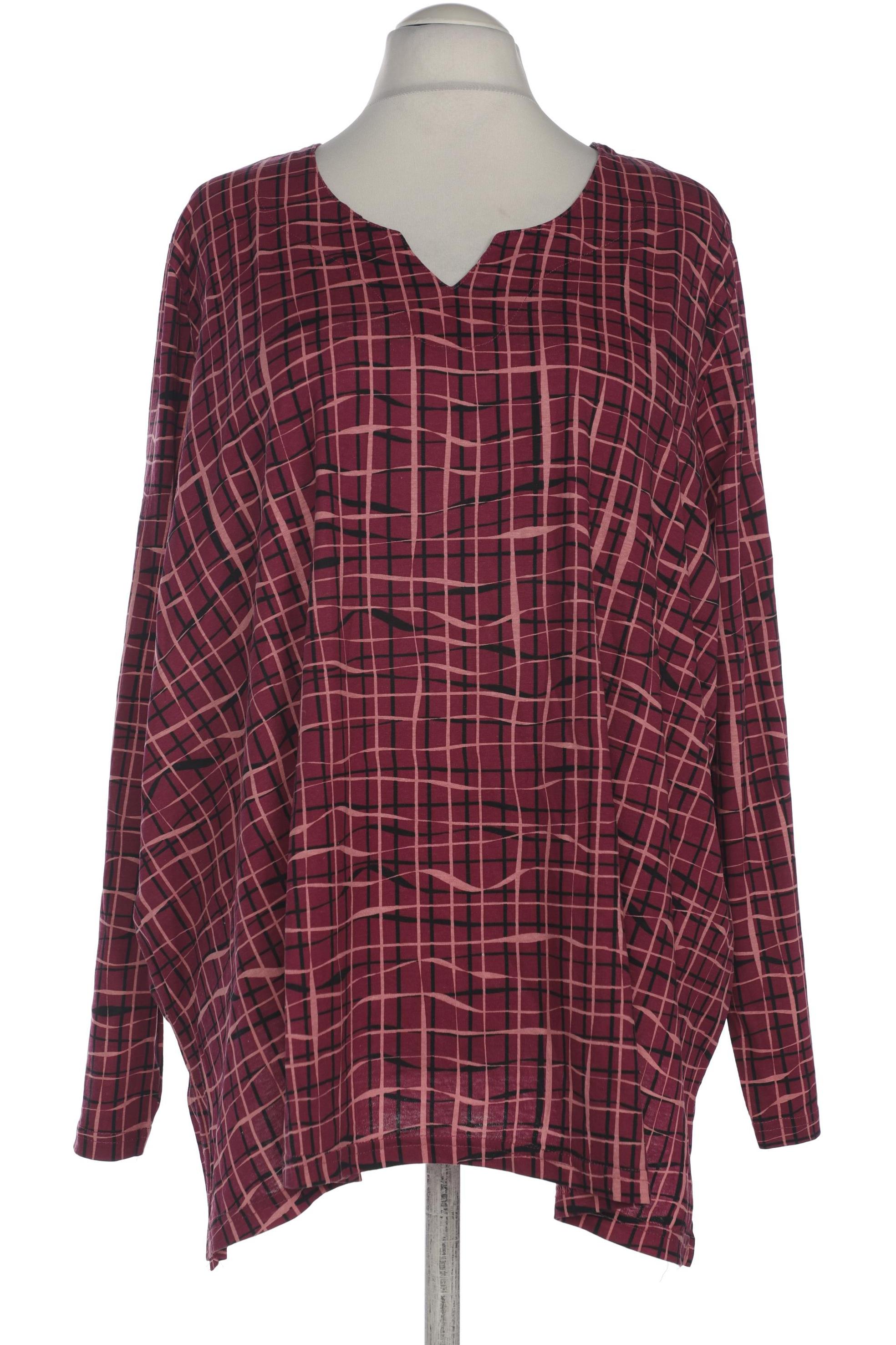 

Ulla Popken Damen Langarmshirt, bordeaux, Gr. 54