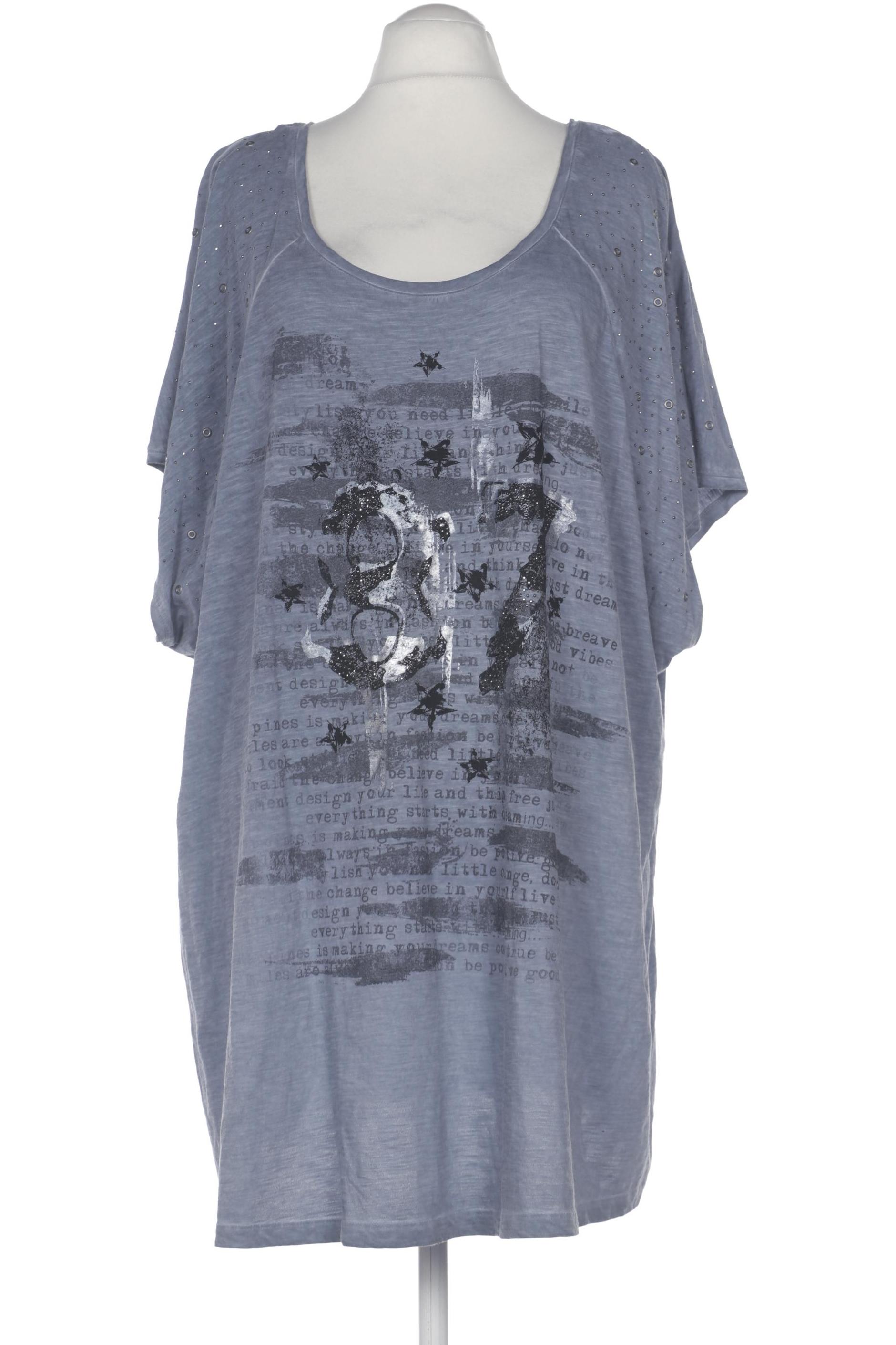 

Ulla Popken Damen T-Shirt, blau, Gr. 56