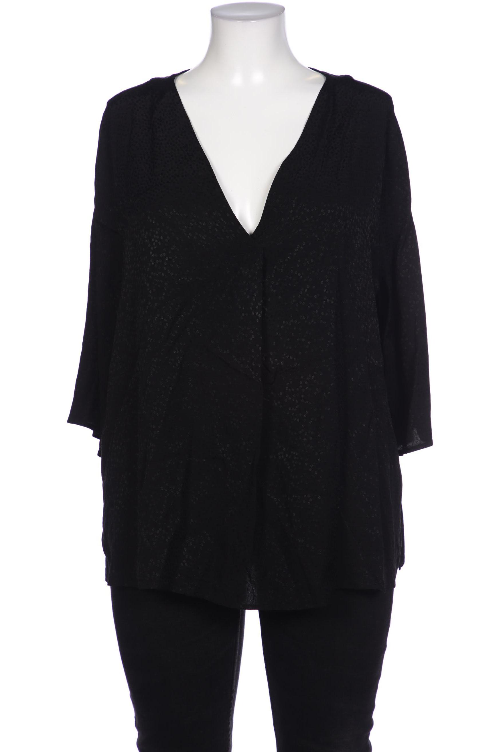 

Ulla Popken Damen Bluse, schwarz, Gr. 46