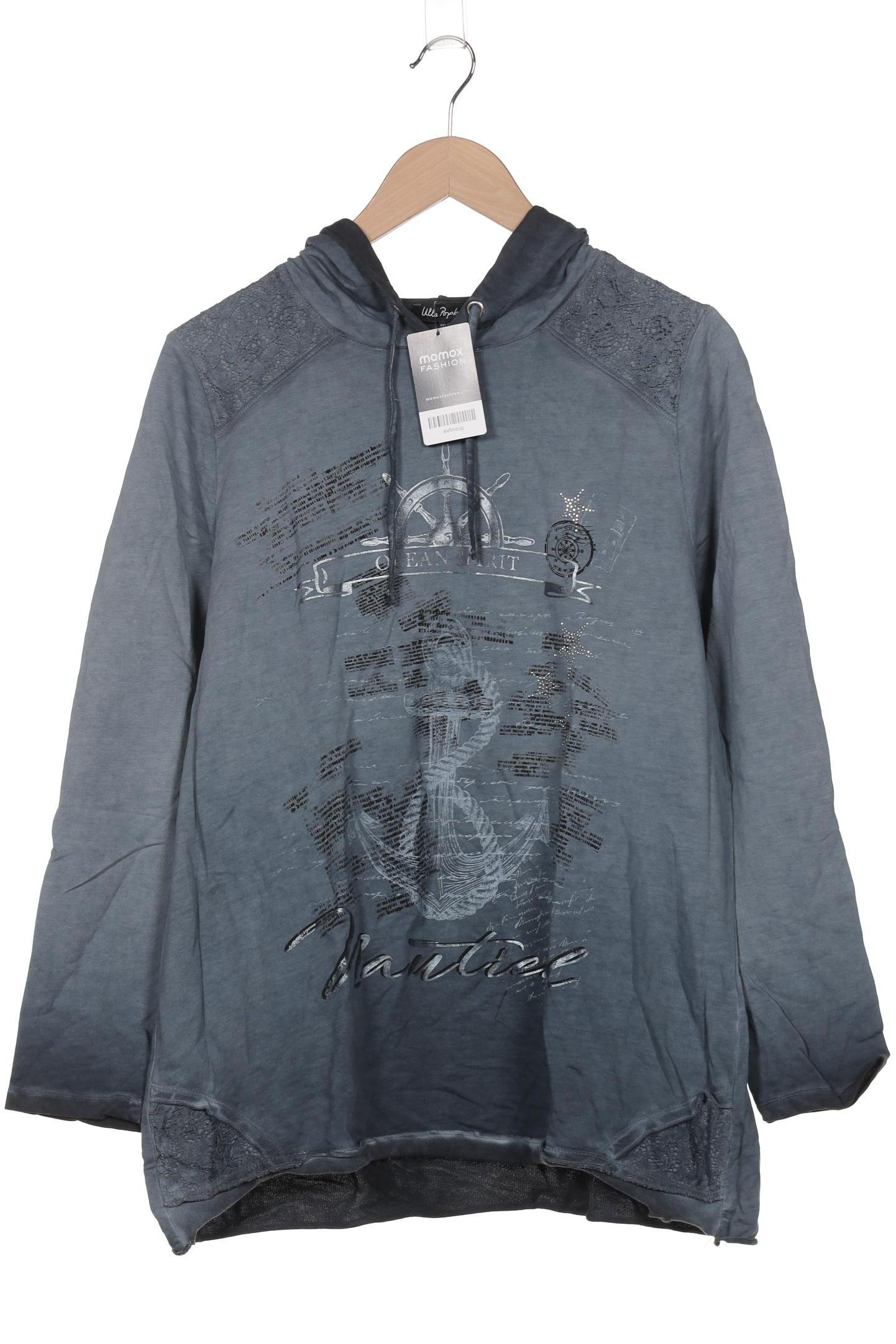 

Ulla Popken Damen Kapuzenpullover, blau, Gr. 42