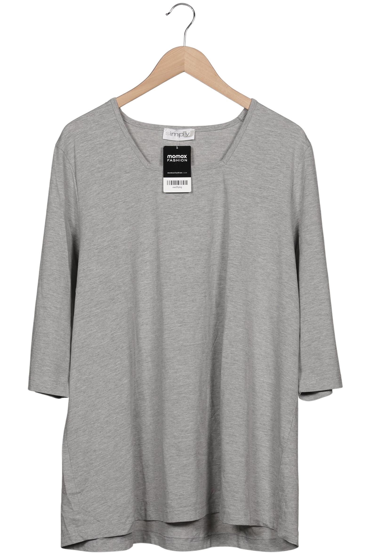 

Ulla Popken Damen Langarmshirt, grau, Gr. 50
