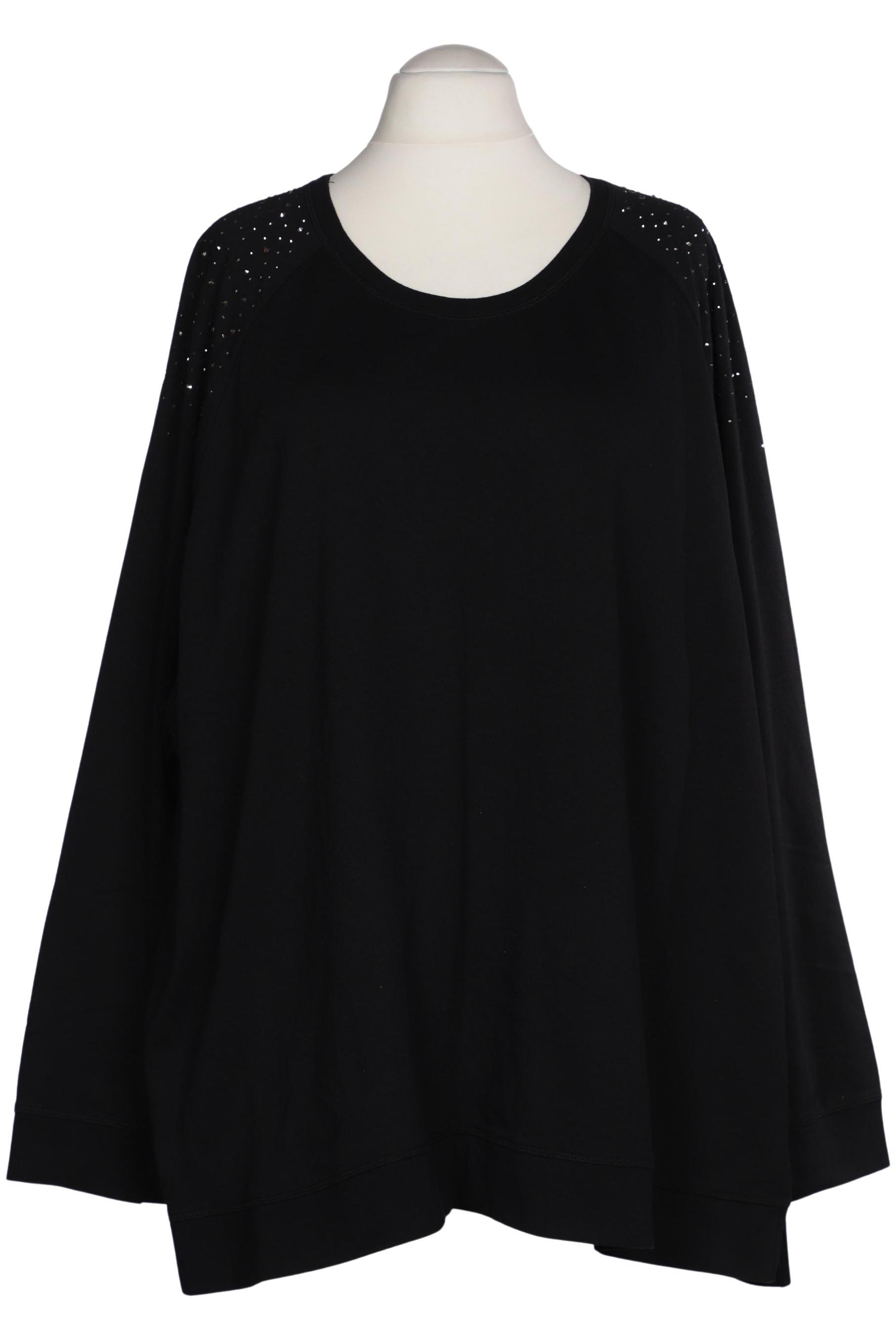 

Ulla Popken Damen Sweatshirt, schwarz, Gr. 58