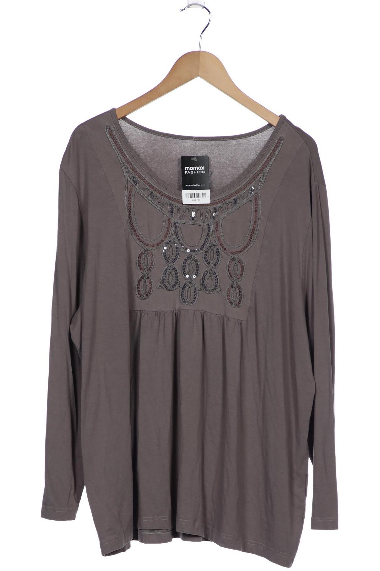 

Ulla Popken Damen Langarmshirt, grau