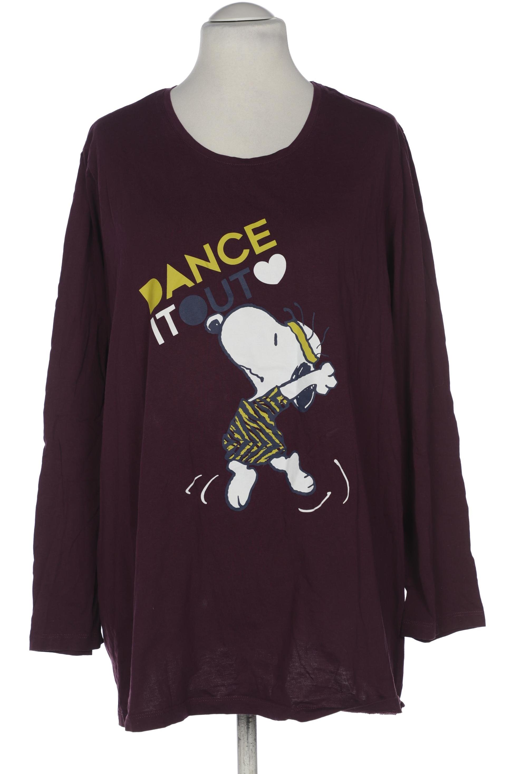 

Ulla Popken Damen Langarmshirt, bordeaux, Gr. 58