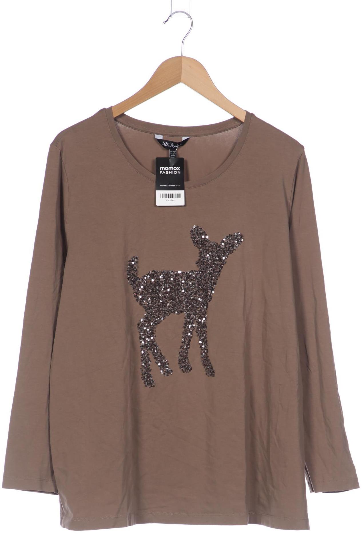 

Ulla Popken Damen Langarmshirt, beige, Gr. 46