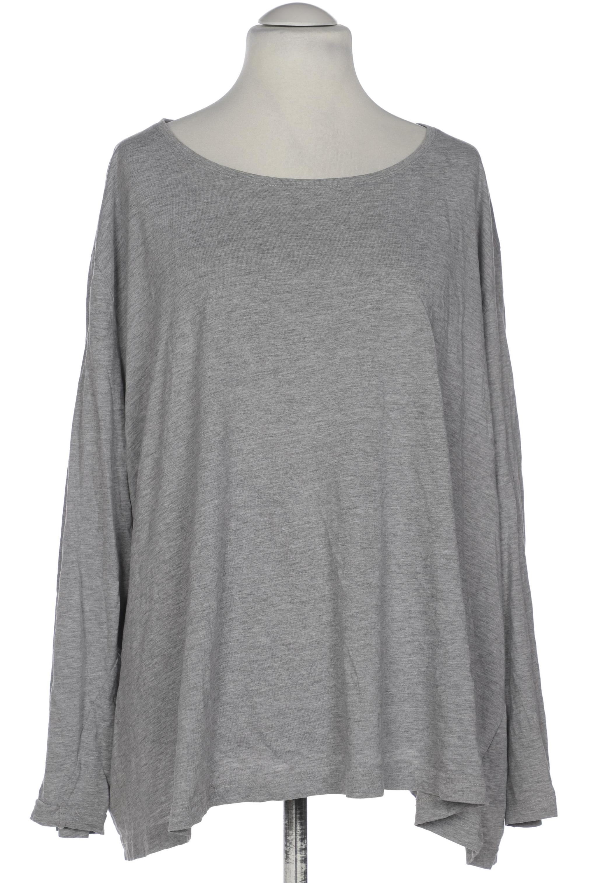 

Ulla Popken Damen Langarmshirt, grau, Gr. 62