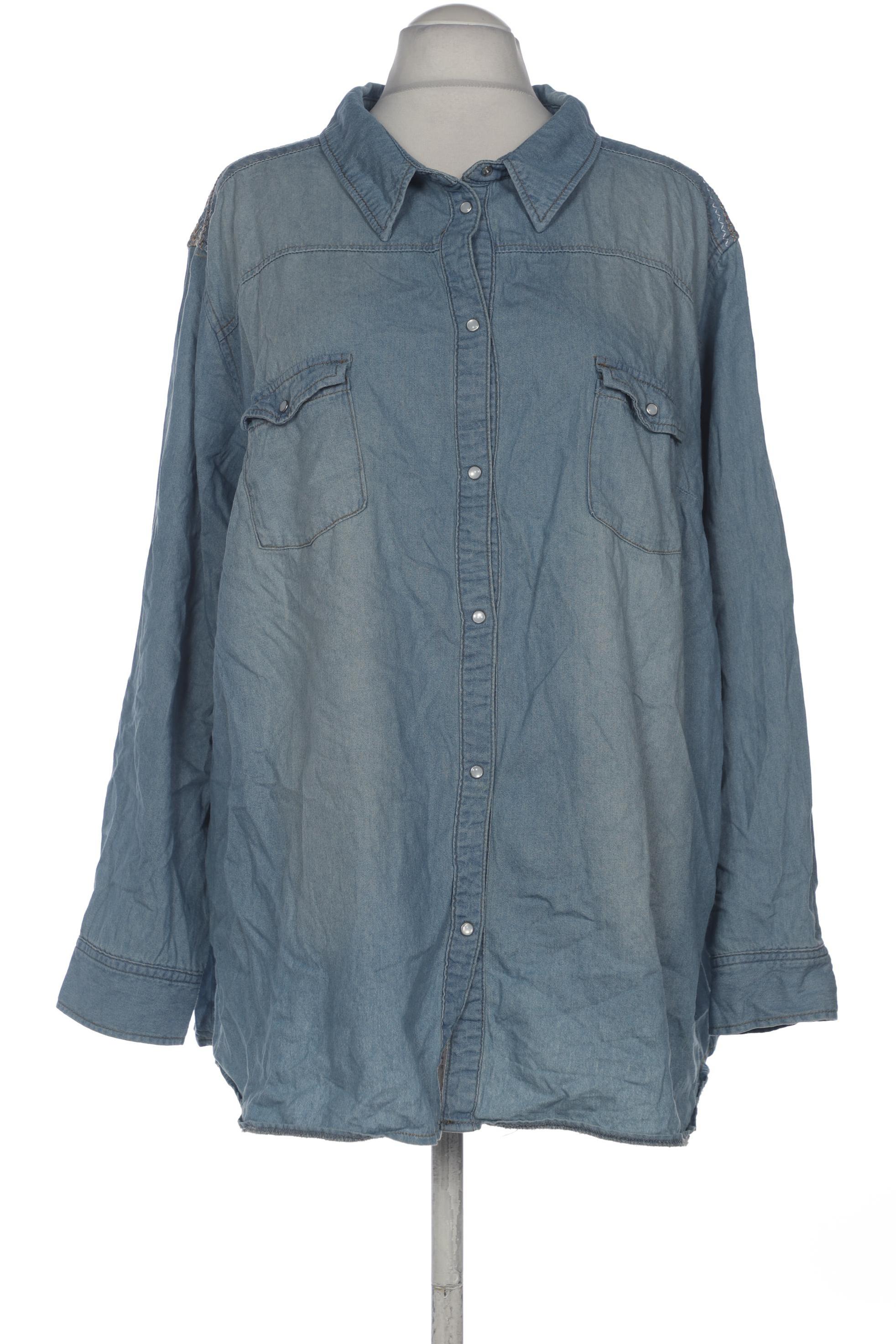

Ulla Popken Damen Bluse, blau, Gr. 58
