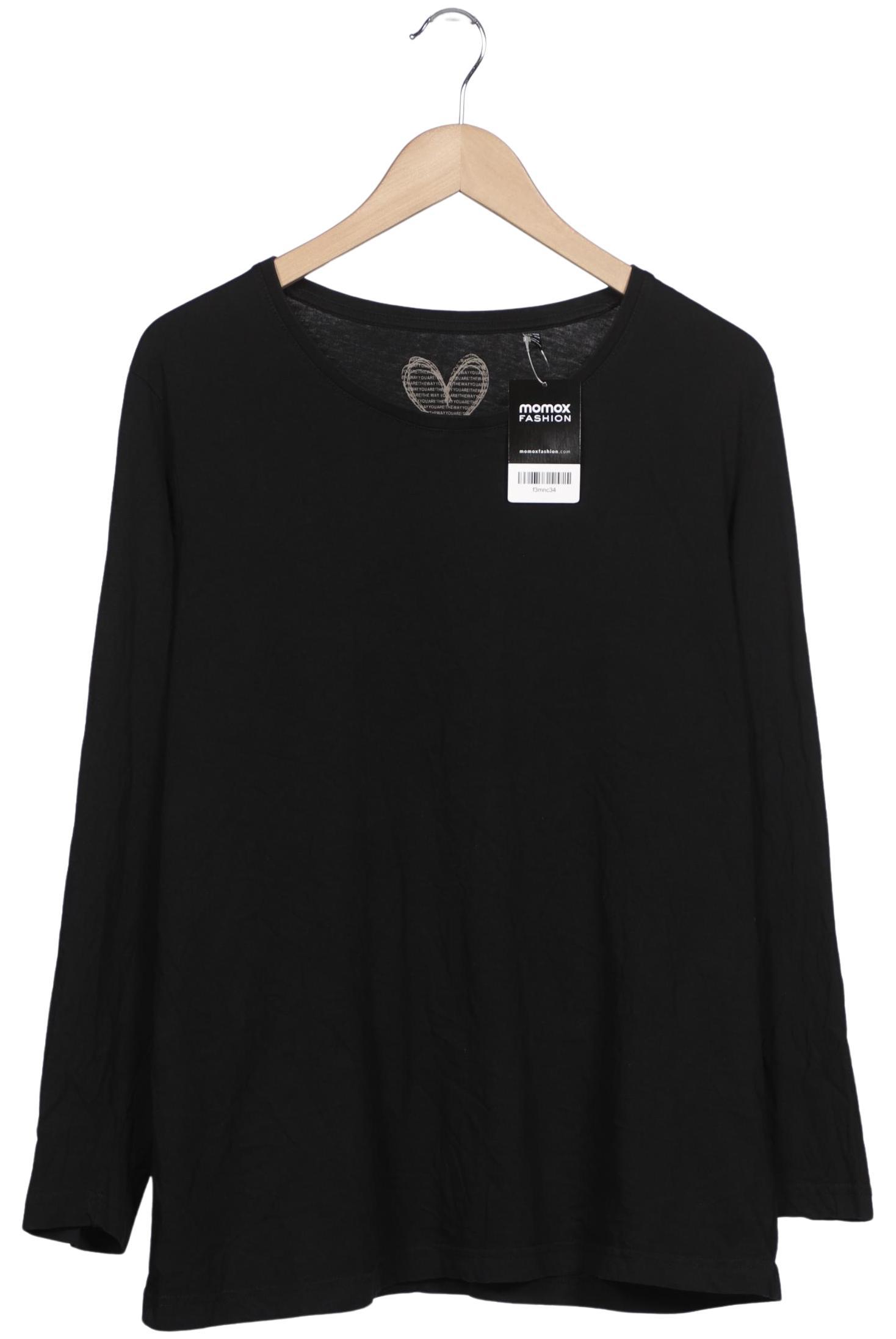 

Ulla Popken Damen Langarmshirt, schwarz, Gr. 46