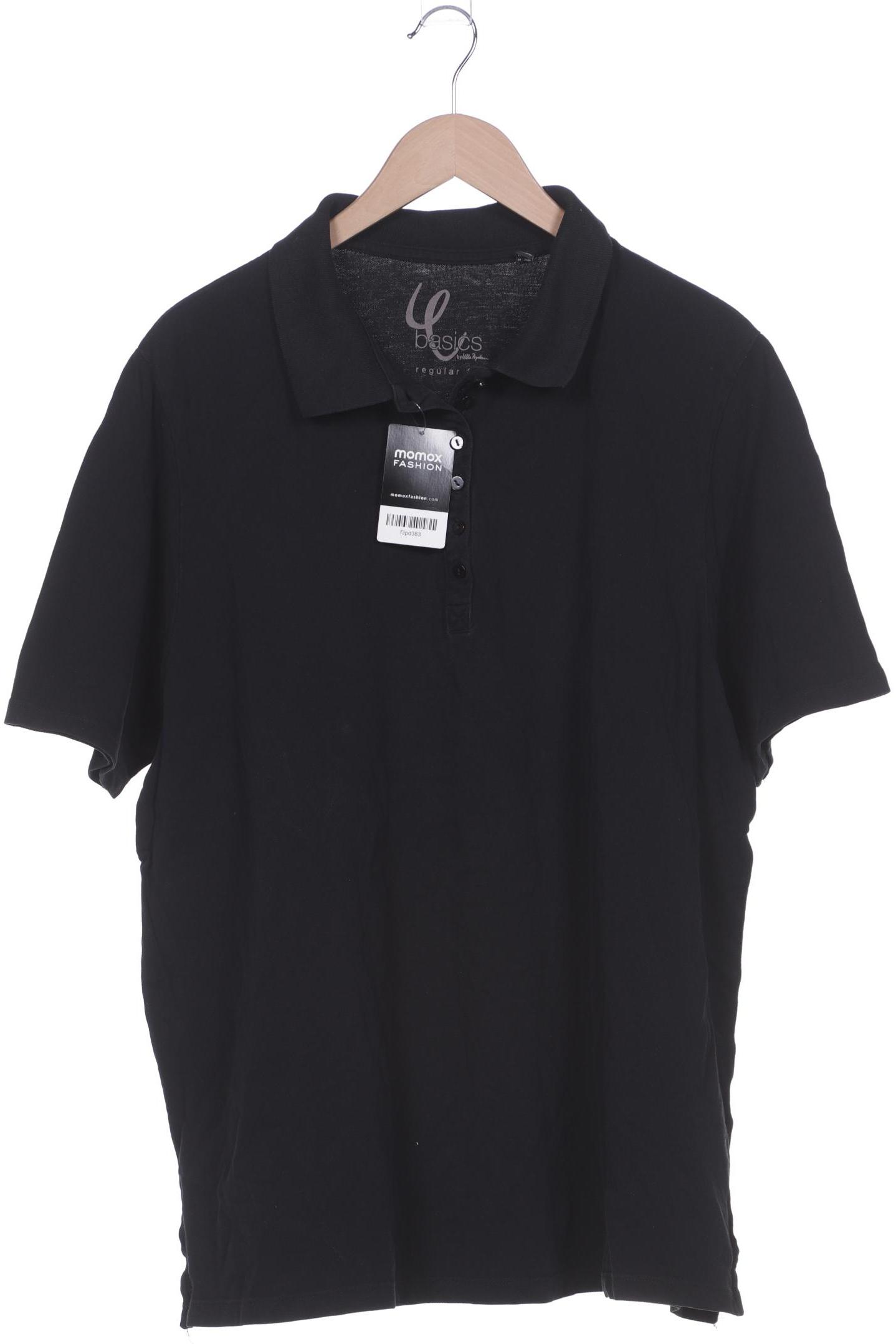 

Ulla Popken Damen Poloshirt, schwarz, Gr. 50