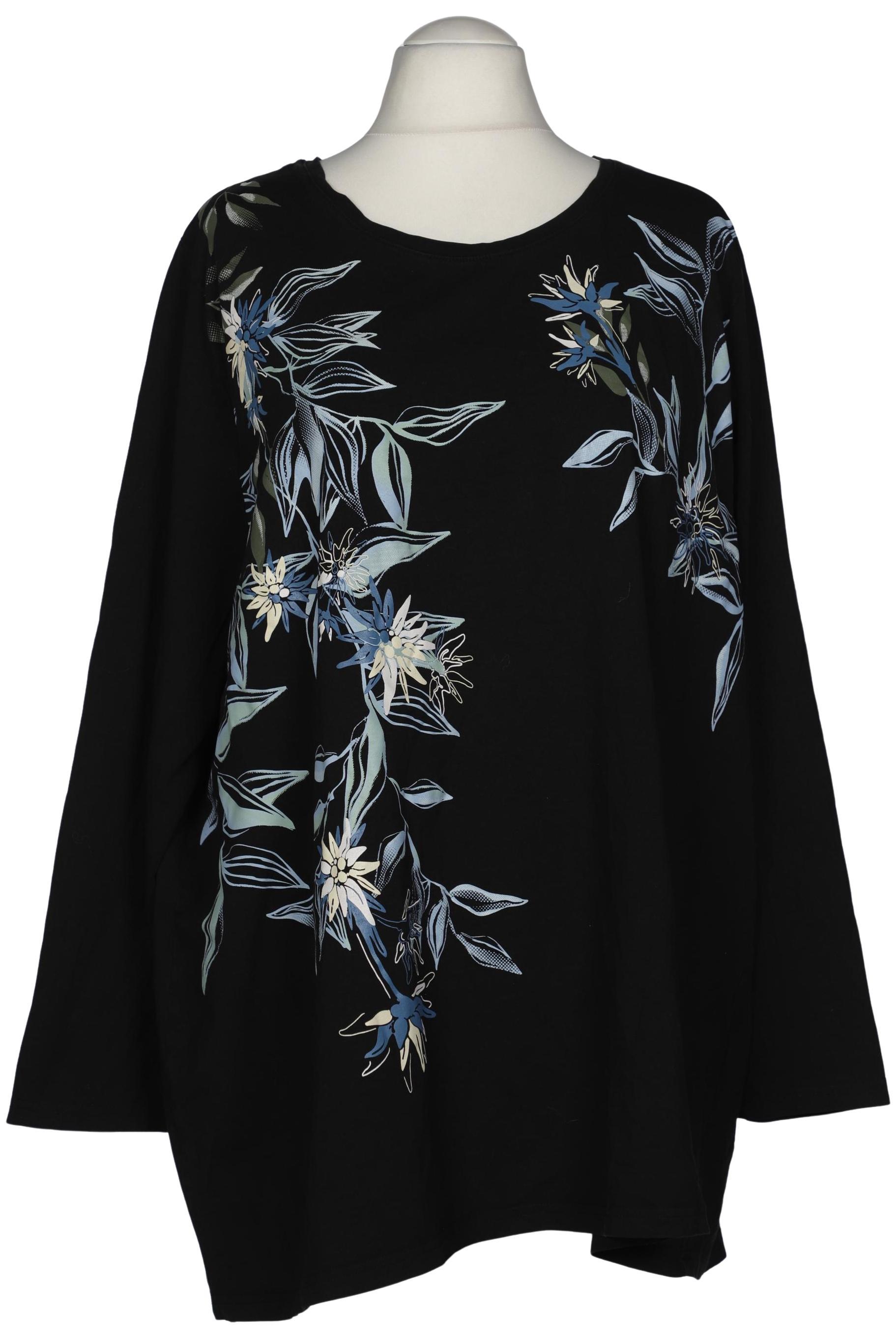 

Ulla Popken Damen Langarmshirt, schwarz, Gr. 58