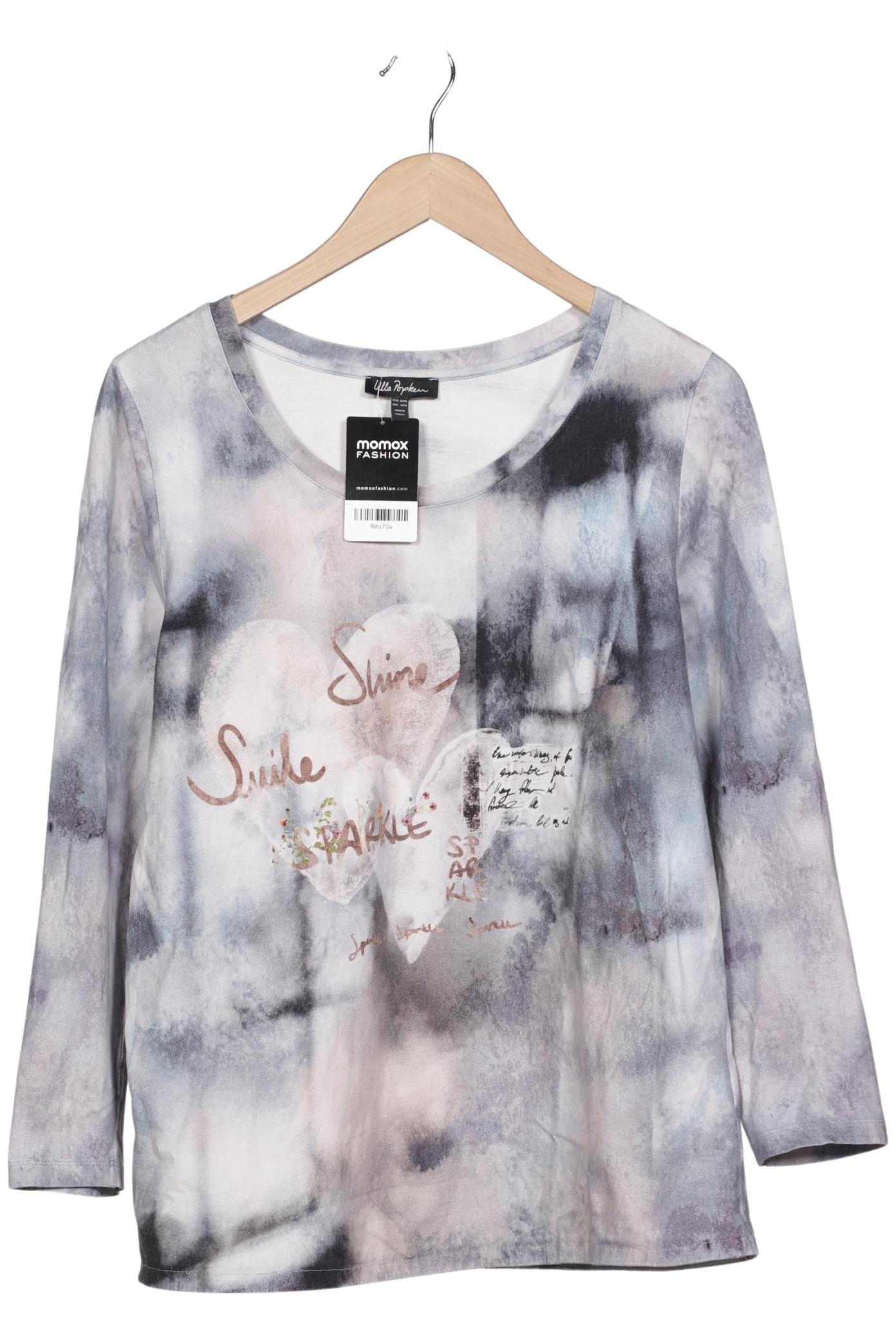 

Ulla Popken Damen Langarmshirt, grau, Gr. 42