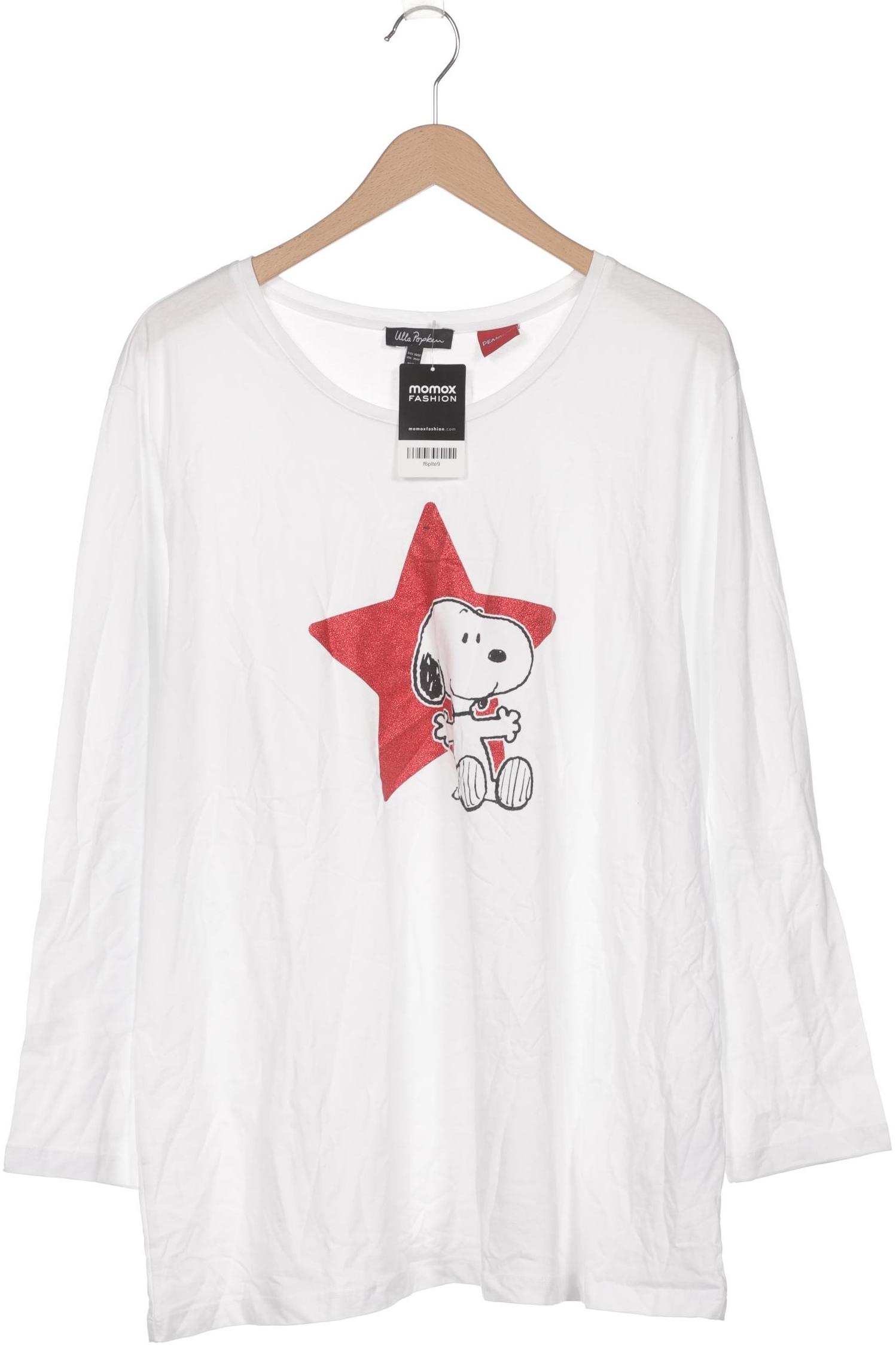 

Ulla Popken Damen Langarmshirt, weiß, Gr. 50