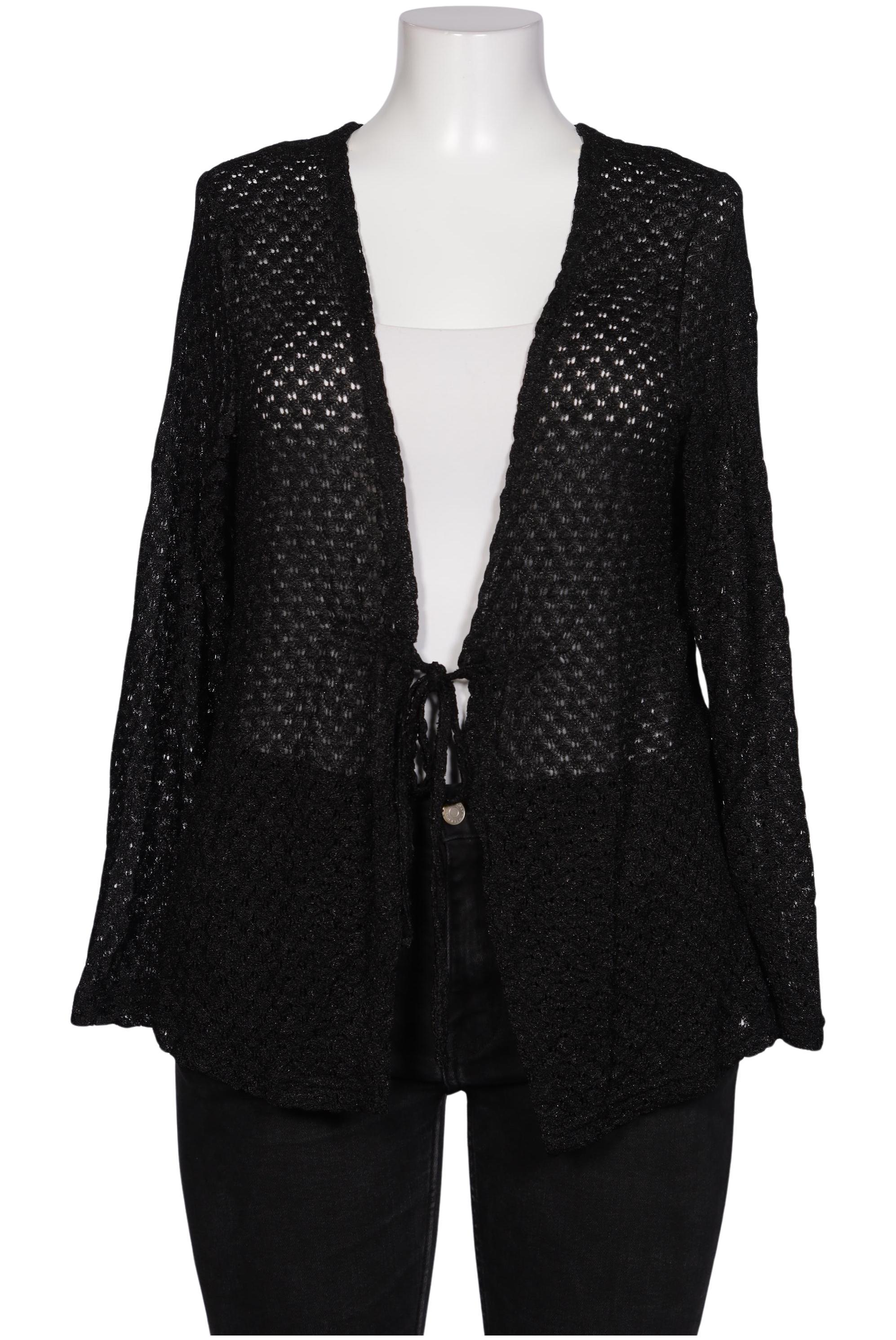 

Ulla Popken Damen Strickjacke, schwarz, Gr. 42