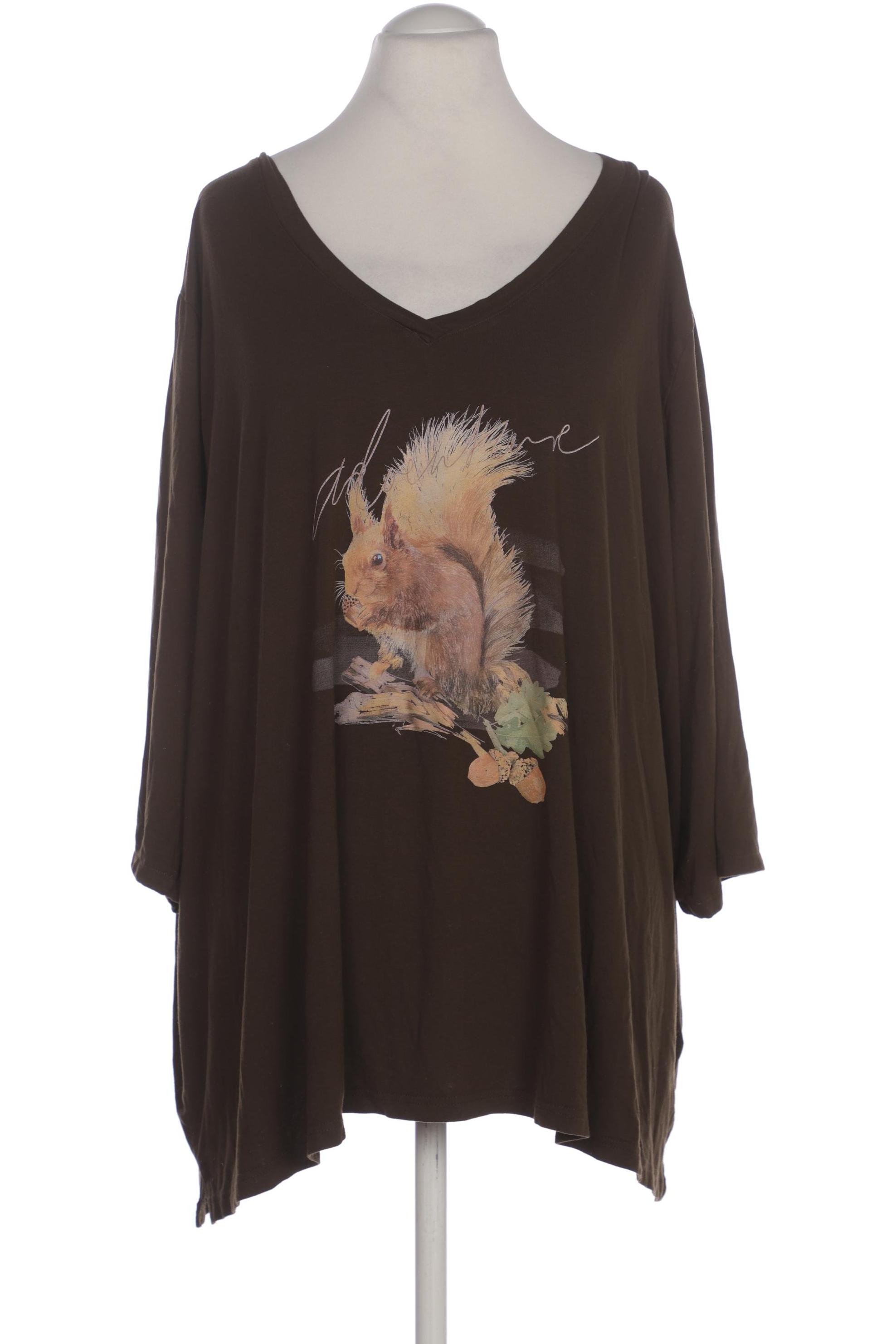 

Ulla Popken Damen Langarmshirt, grün, Gr. 62