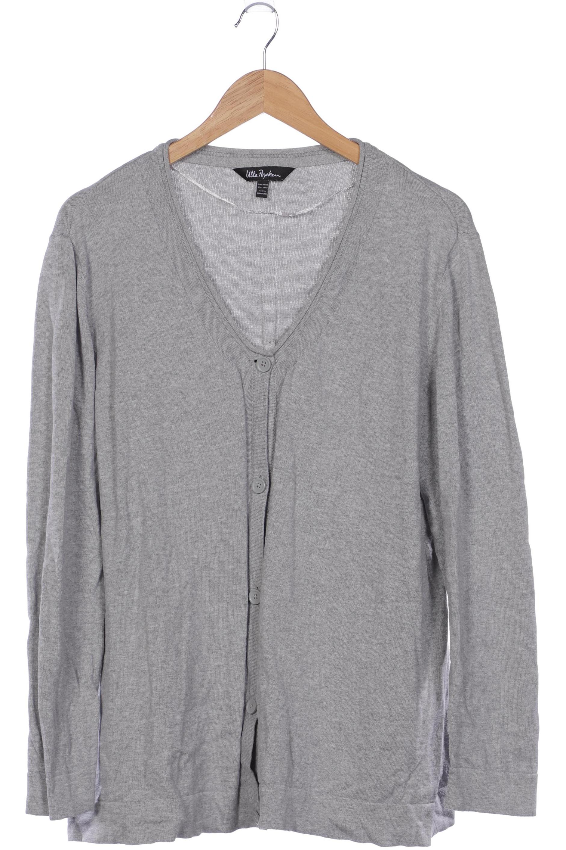 

Ulla Popken Damen Strickjacke, grau, Gr. 46